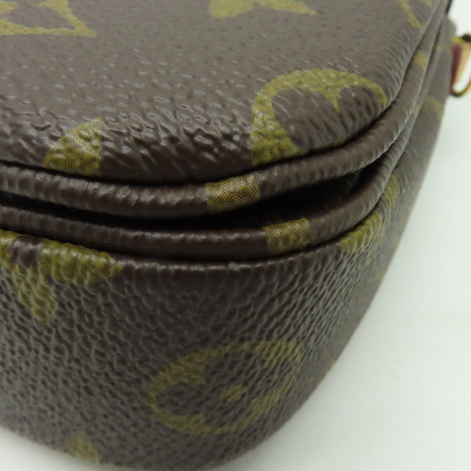 LOUIS VUITTON Monogram Pochette Metis金扣手挽肩背兩用袋棕色