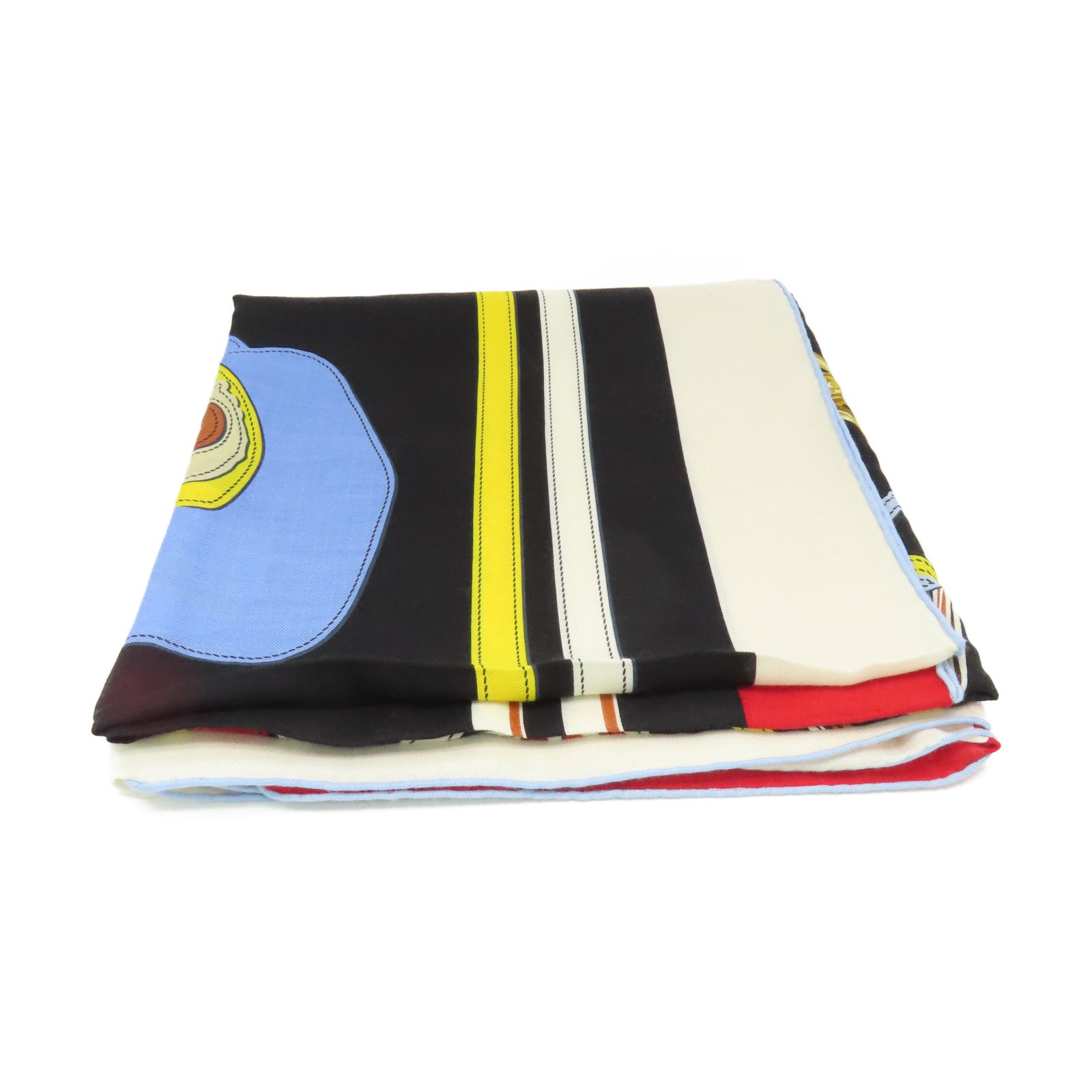 HERMES 羊絨/絲質Scarf140絲巾黑色/彩色