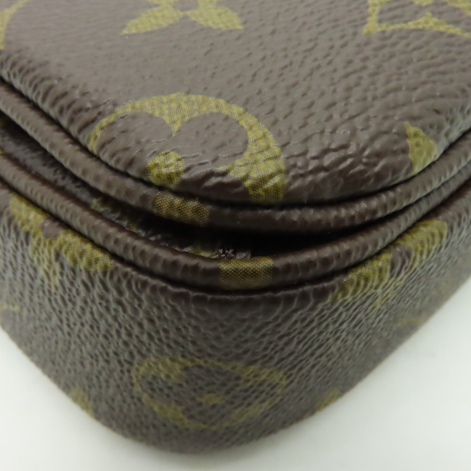 LOUIS VUITTON Monogram Pochette Metis金扣手挽肩背兩用袋棕色