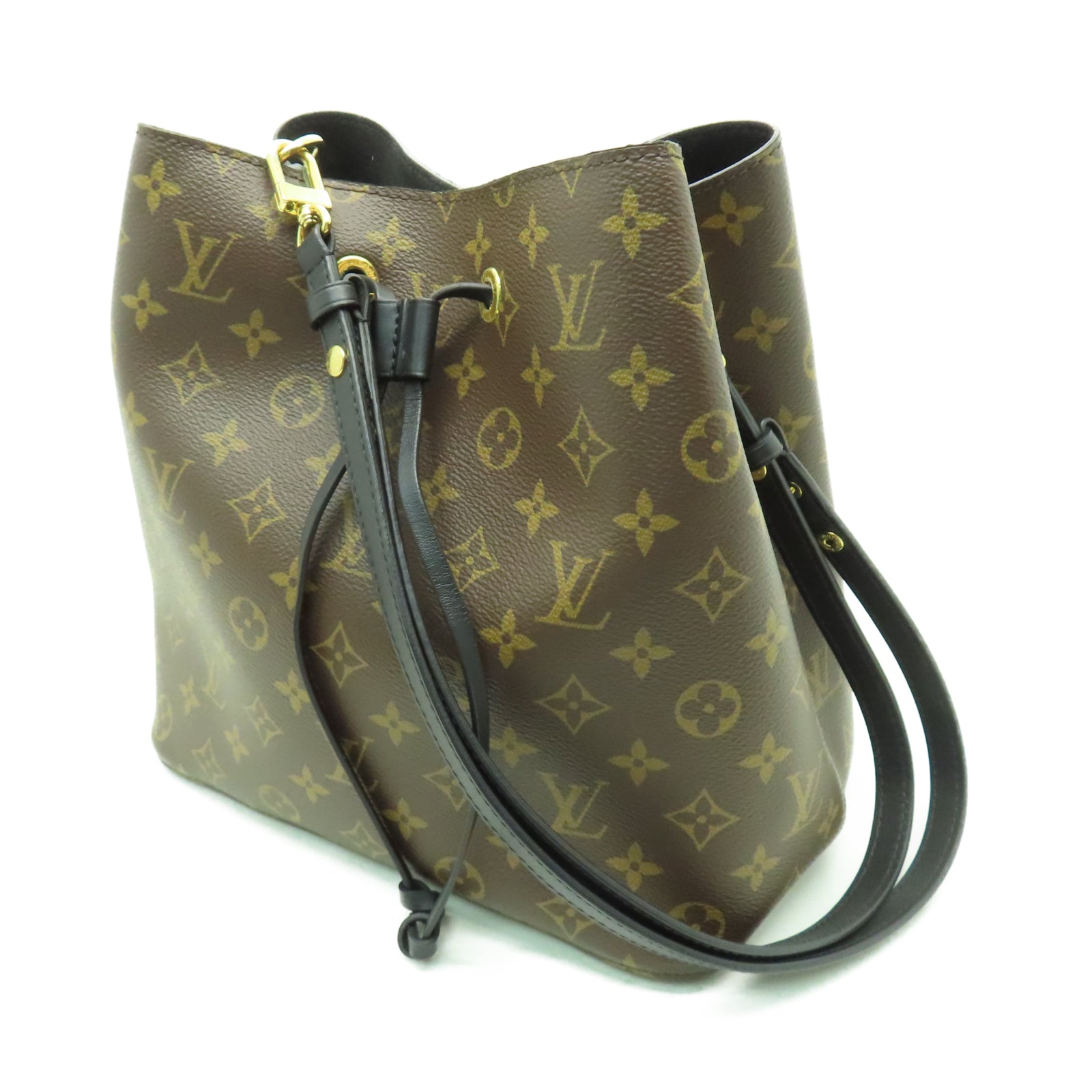 LOUIS VUITTON Monogram NeoNoe MM金扣肩背袋啡色