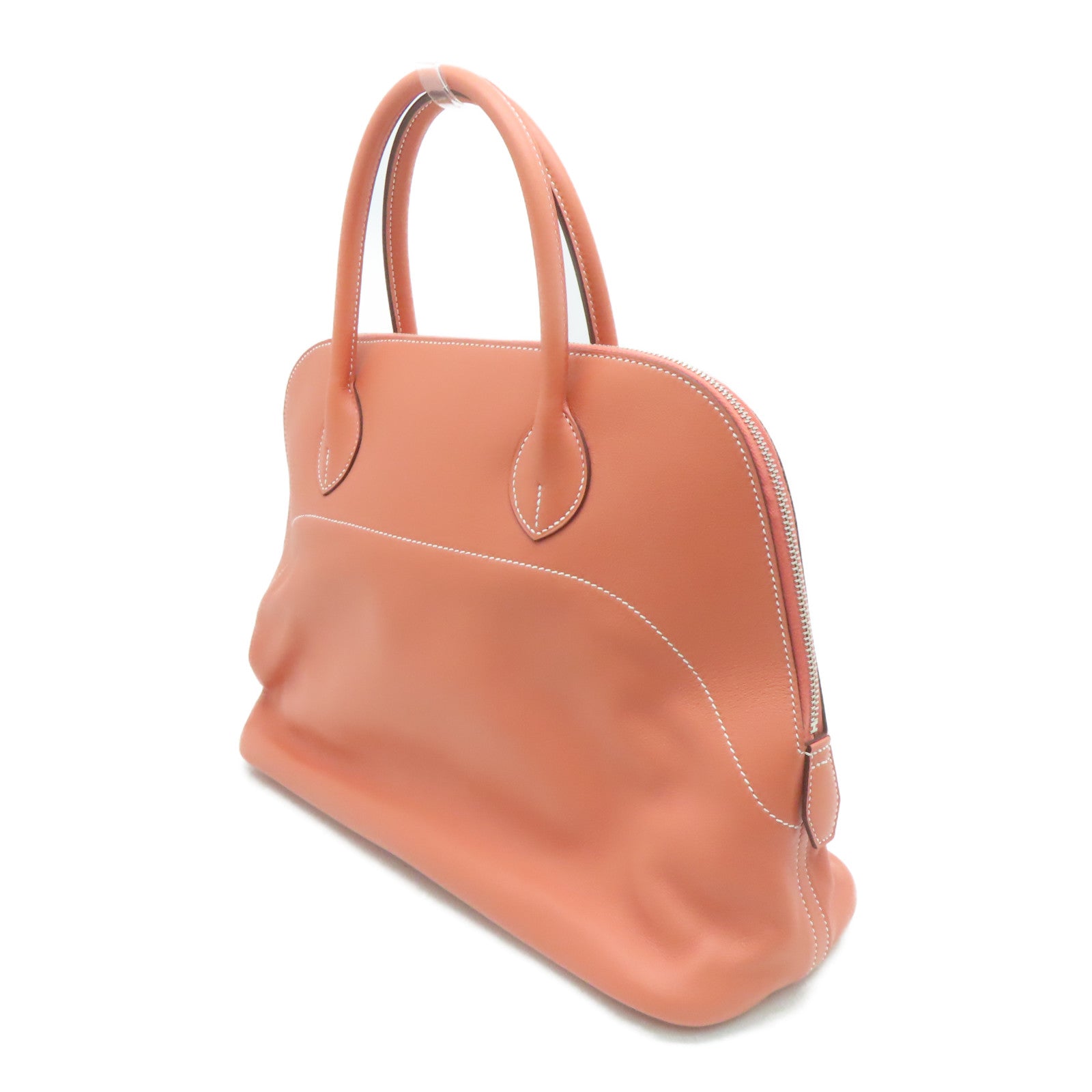 HERMES Swift Bolide Relax 35 silver buckle handle bag Crevette