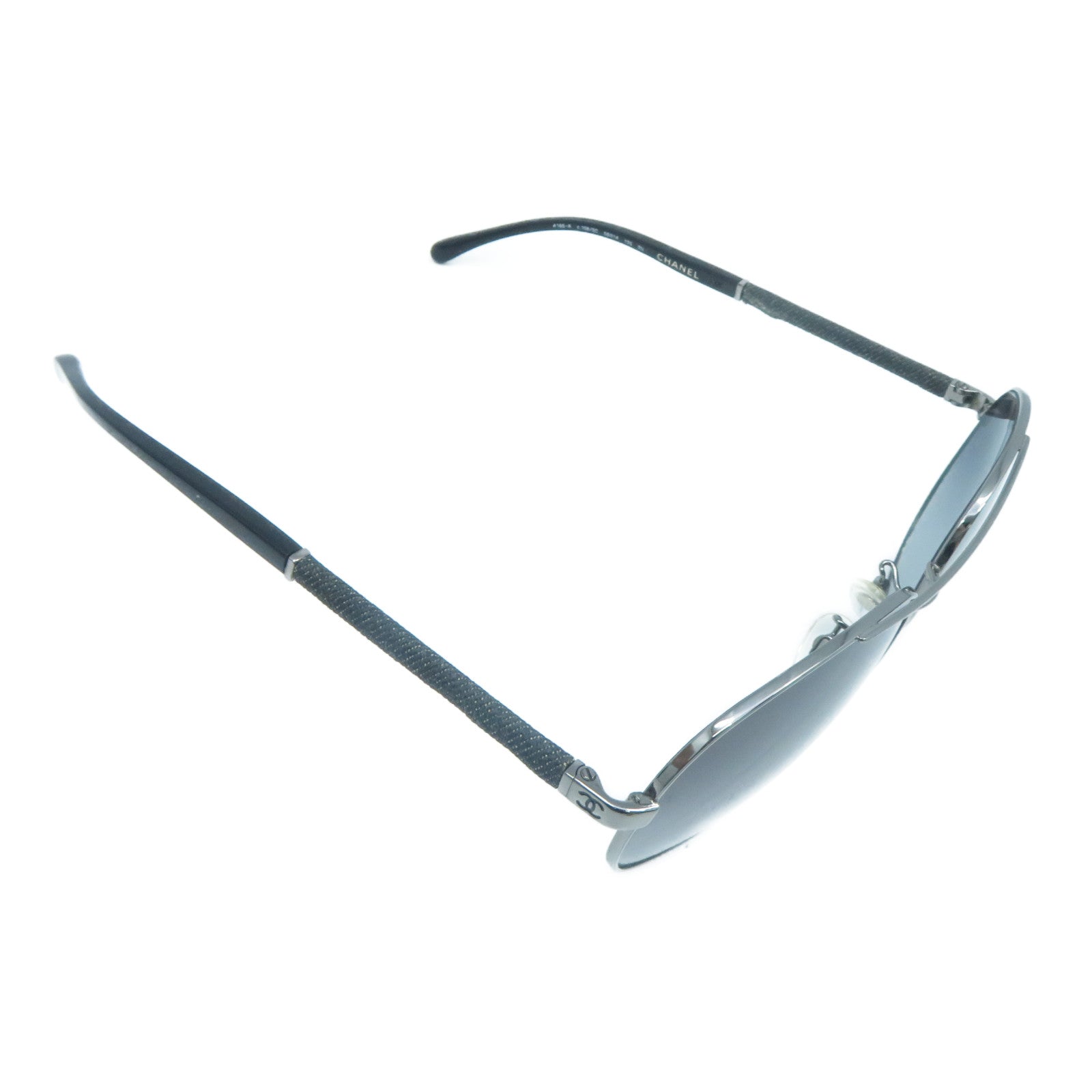 CHANEL PVC/金屬Sunglasses太陽眼鏡黑色