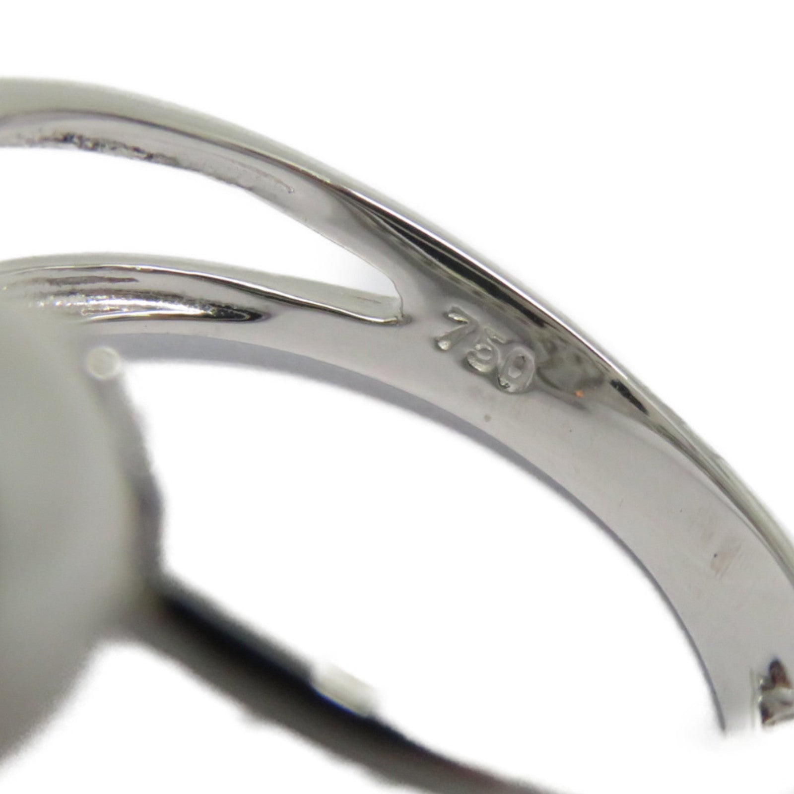 JEWELRY 【激減優惠】18K白金Pearl Ring 2.917ct珍珠/0.28ct鑽石戒指US#6