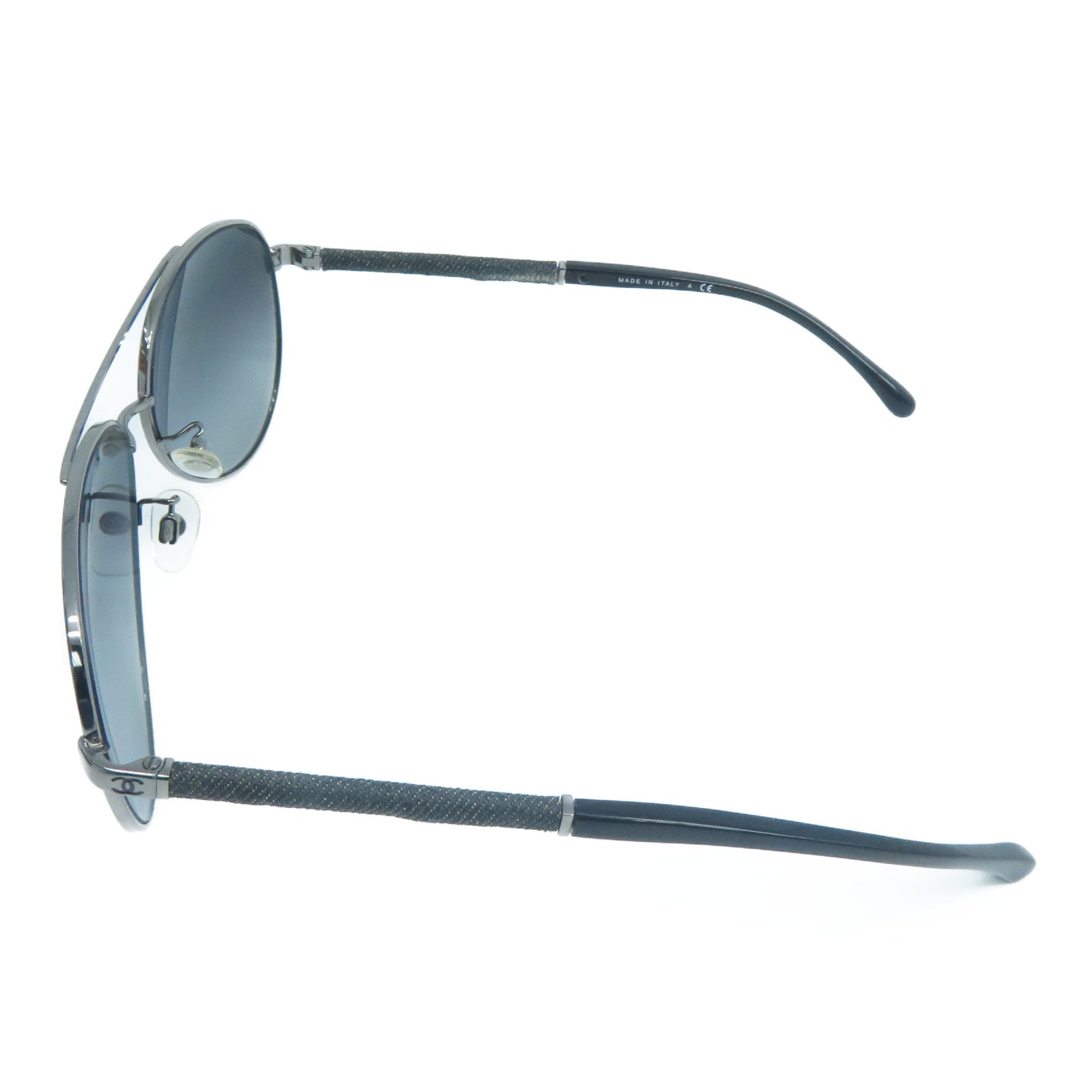 CHANEL PVC/金屬Sunglasses太陽眼鏡黑色