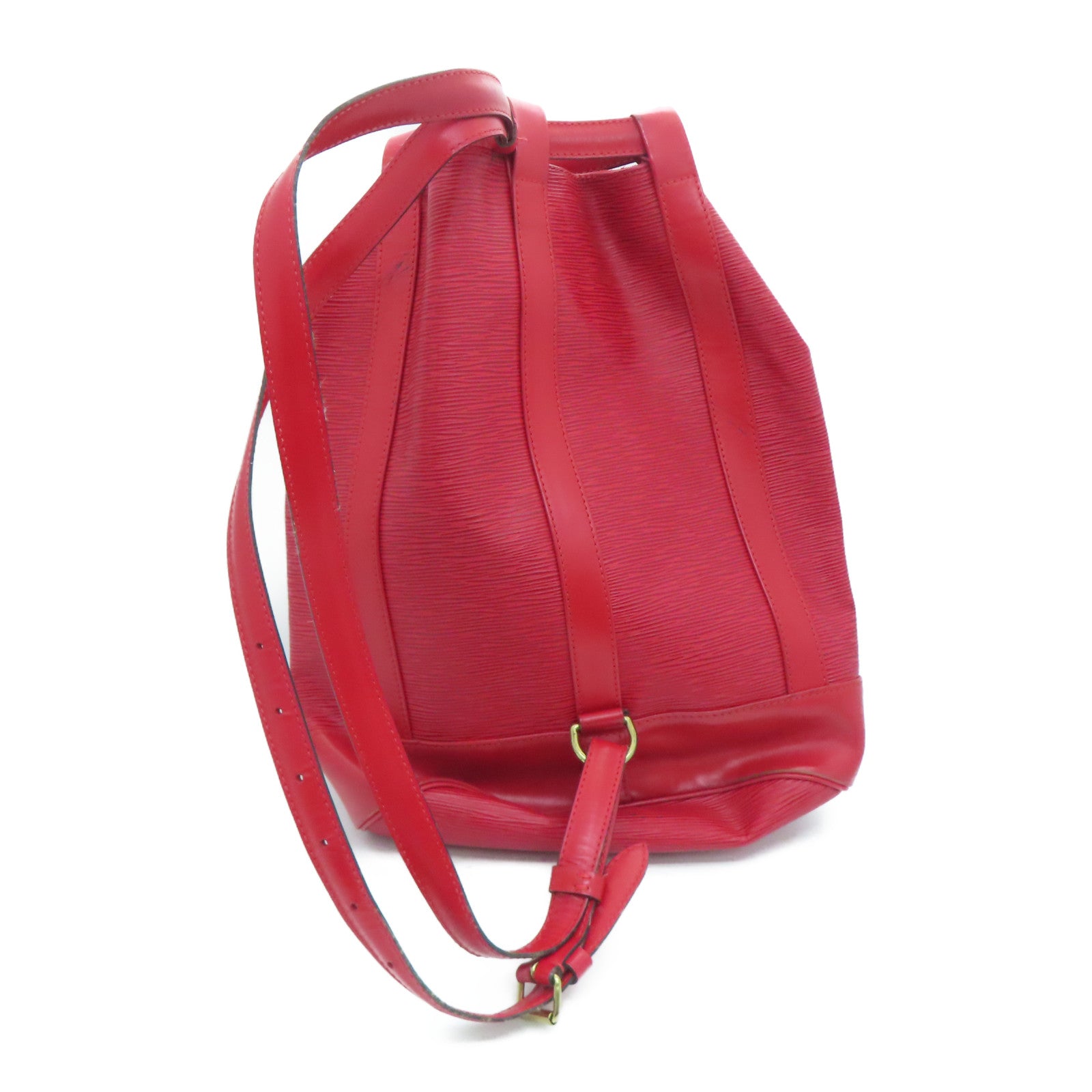 LOUIS VUITTON Epi Randene PM金扣肩背袋红色