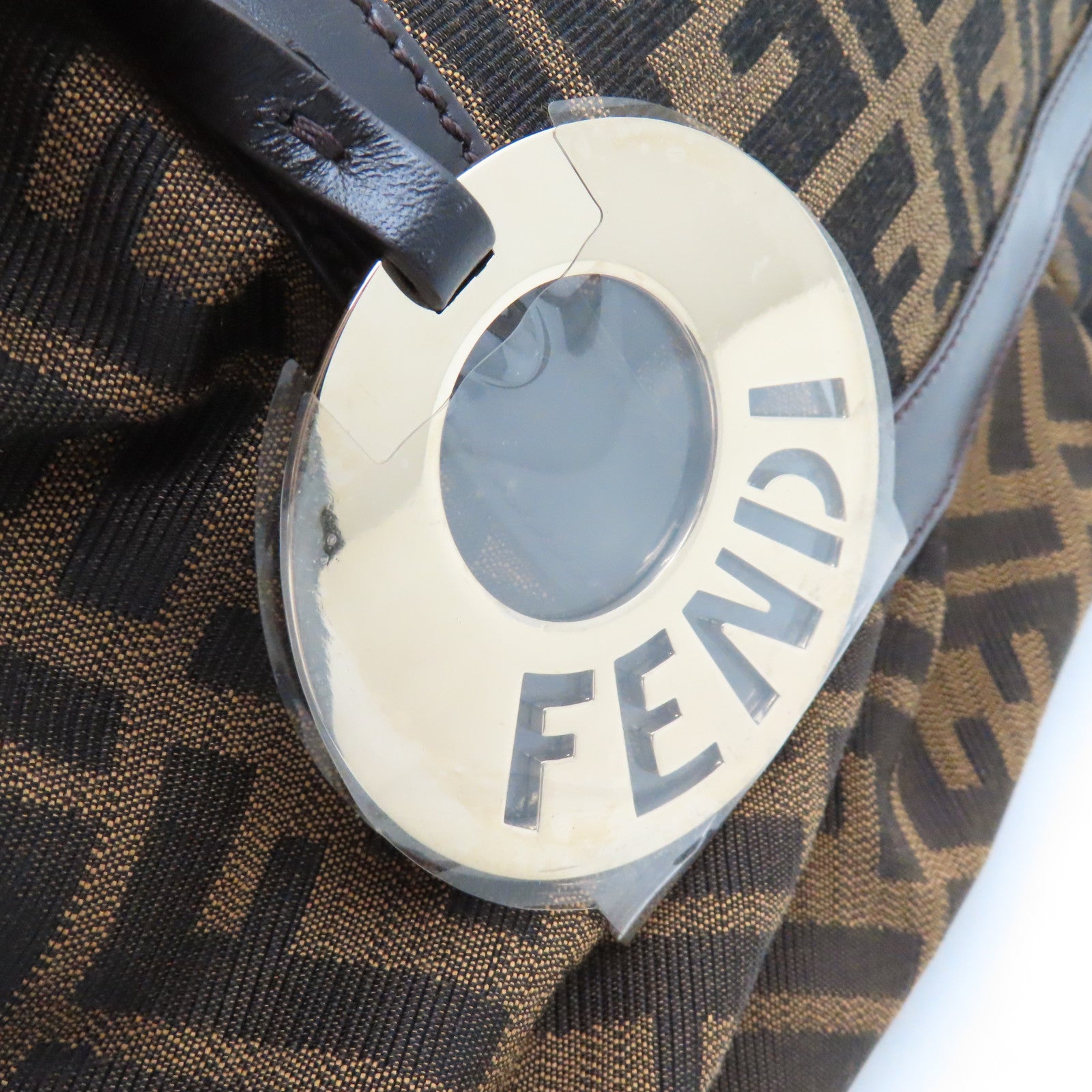 FENDI 帆布Shoulder Bag肩背袋啡色