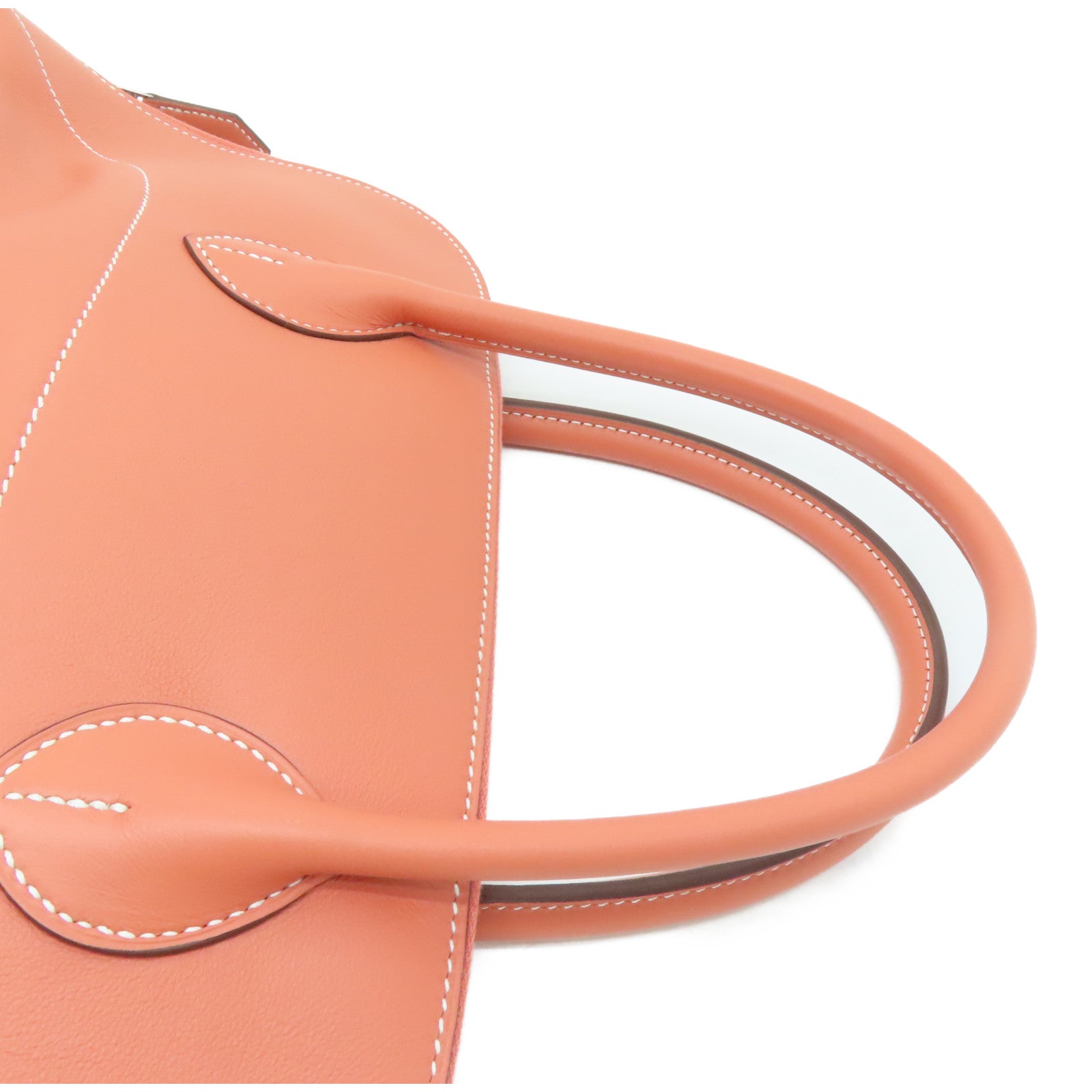 HERMES Swift Bolide Relax 35 silver buckle handle bag Crevette
