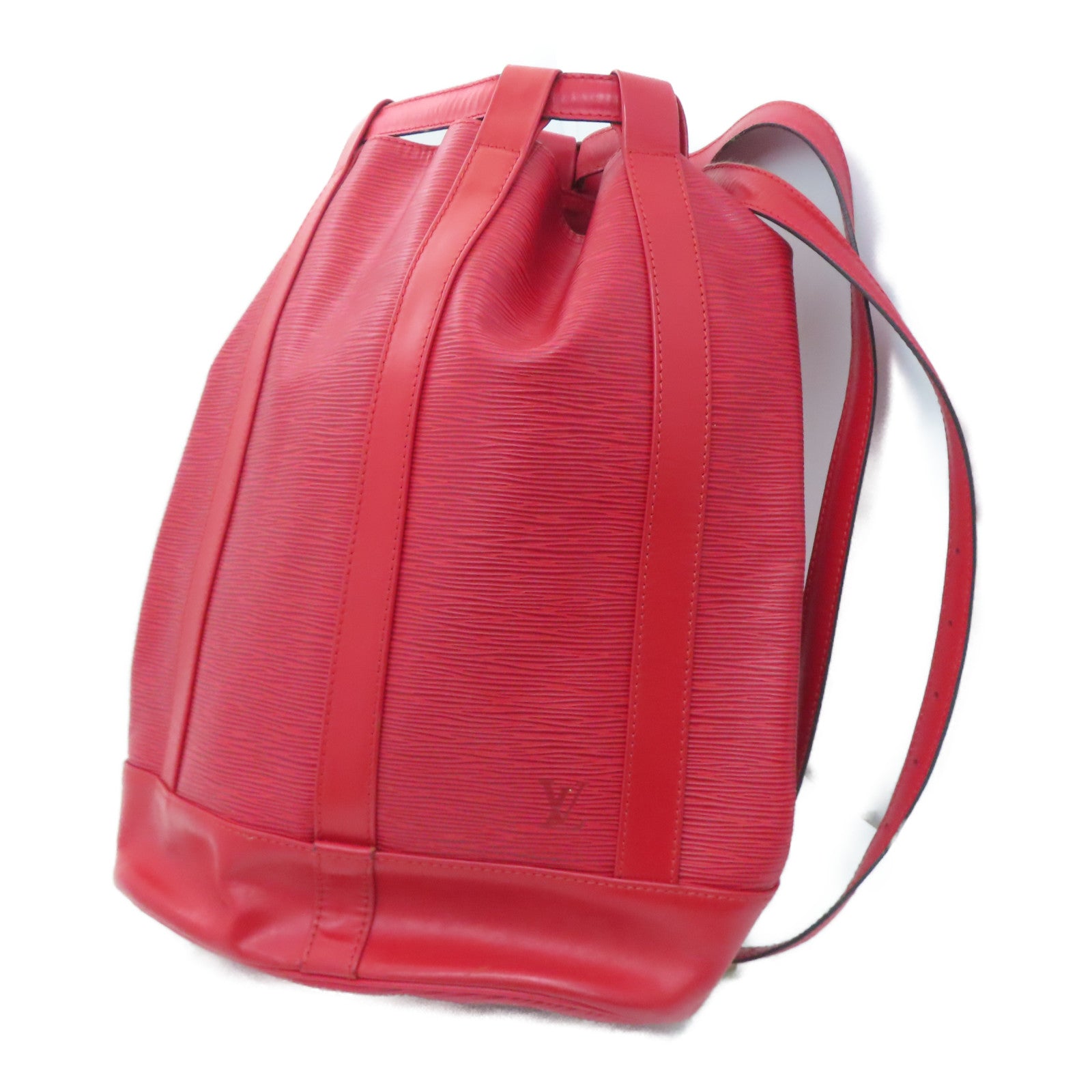 LOUIS VUITTON Epi Randene PM金扣肩背袋红色