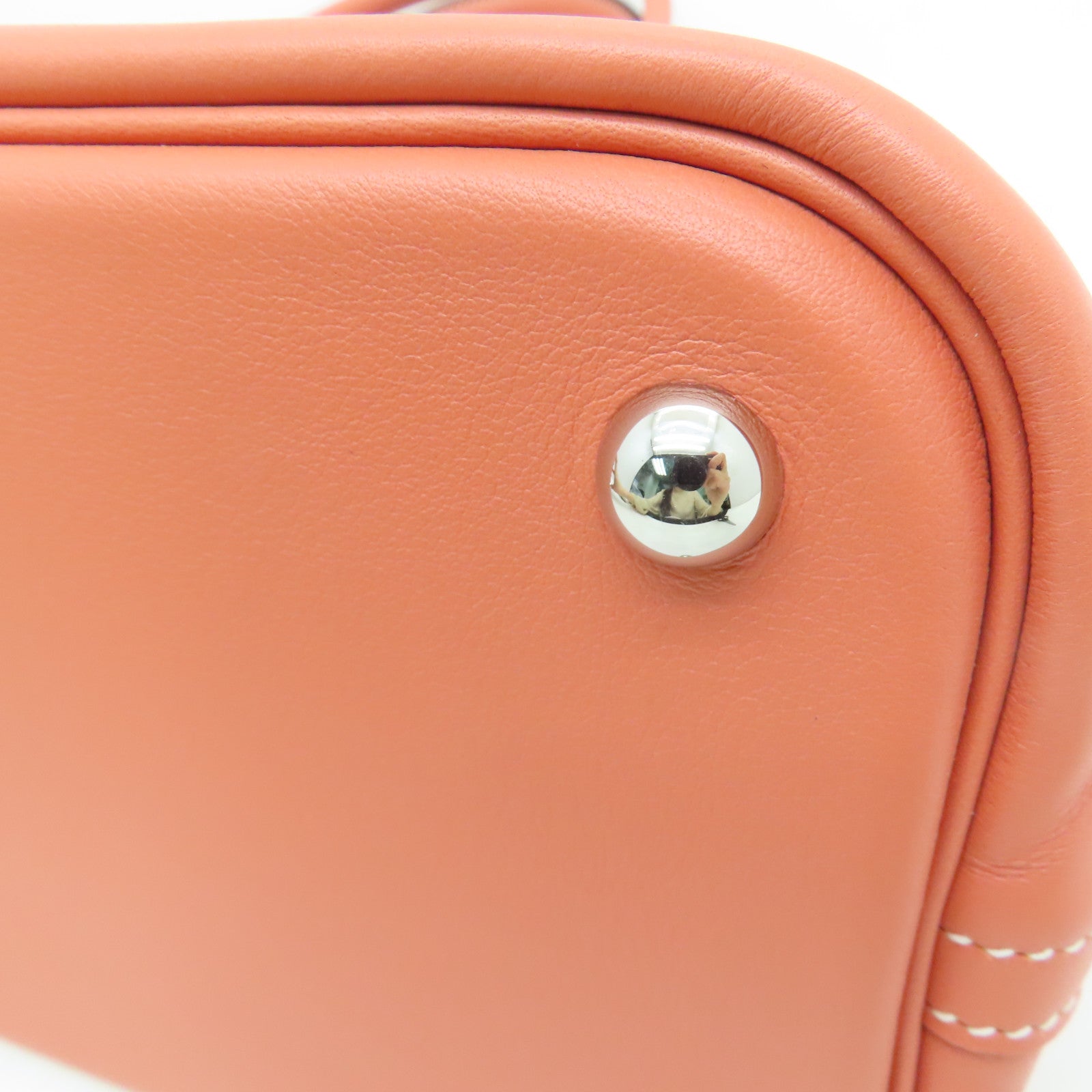 HERMES Swift Bolide Relax 35 silver buckle handle bag Crevette