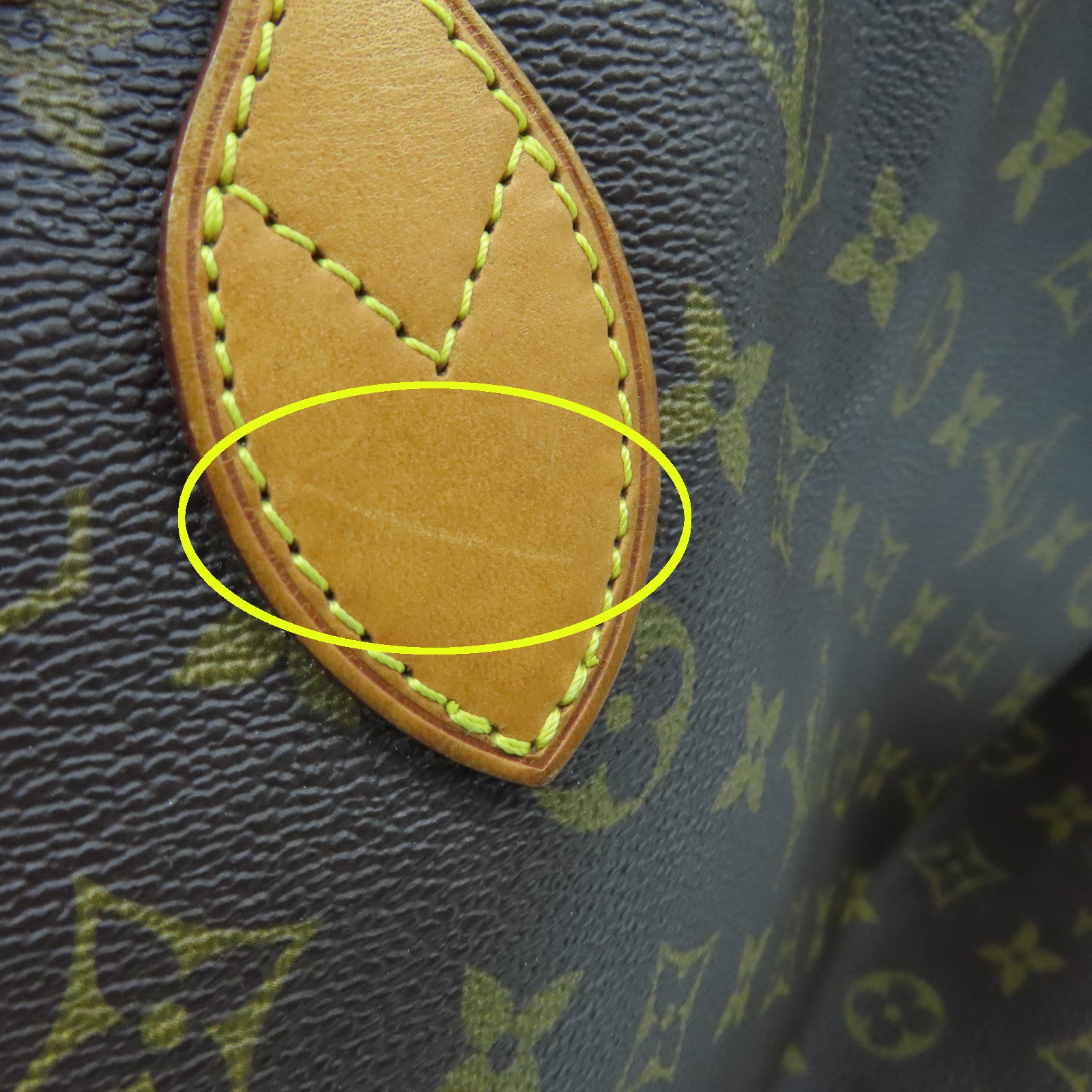 LOUIS VUITTON Monogram Neverfull MM gold buckle handle bag brown