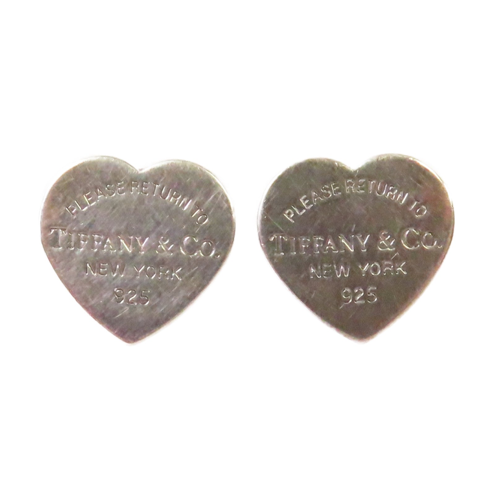TIFFANY＆CO 925純銀Return to Tiffany Heart Tag Stud Earrings耳環