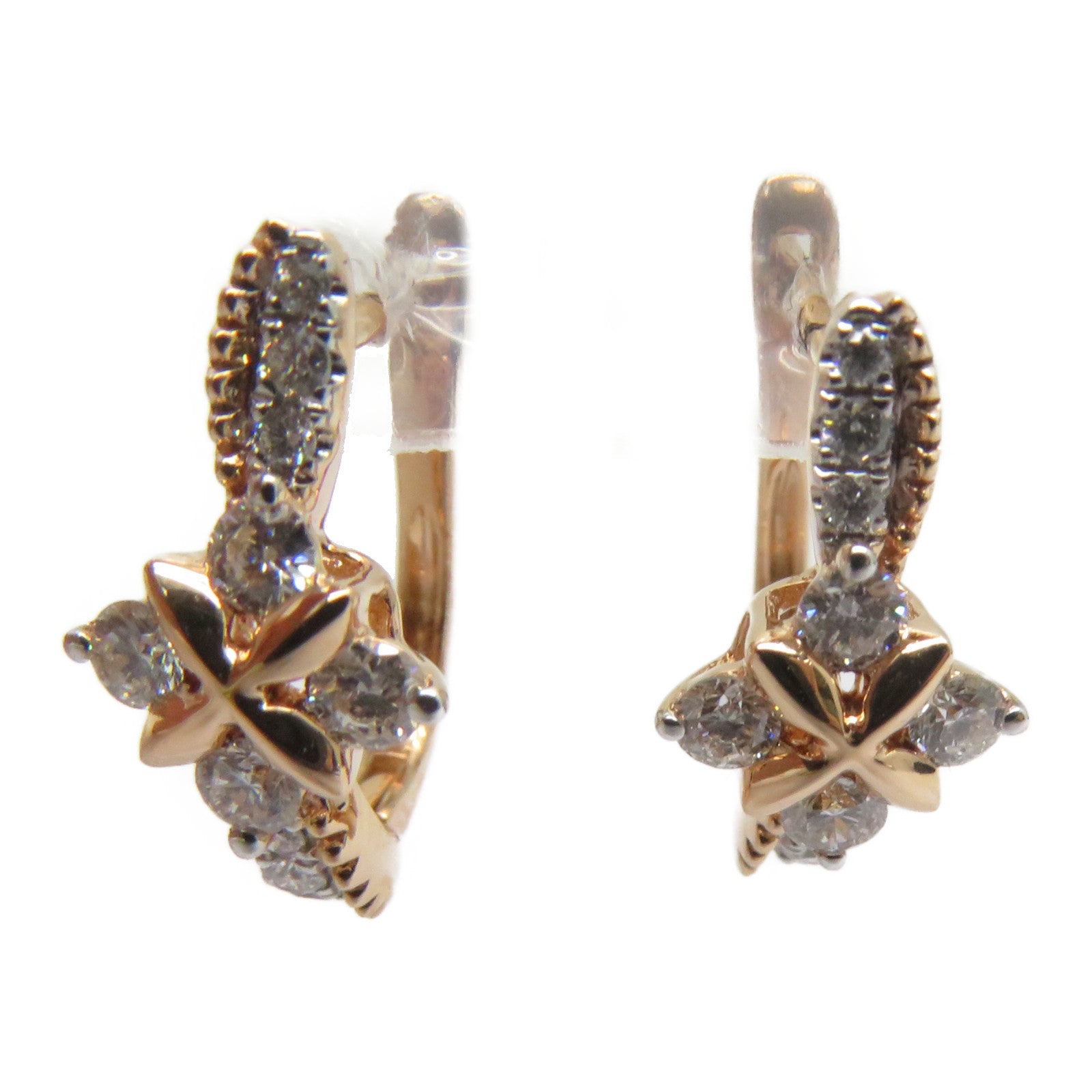 JEWELRY 【激減優惠】18K玫瑰金Dimond Earrings 0.421ct鑽石耳環