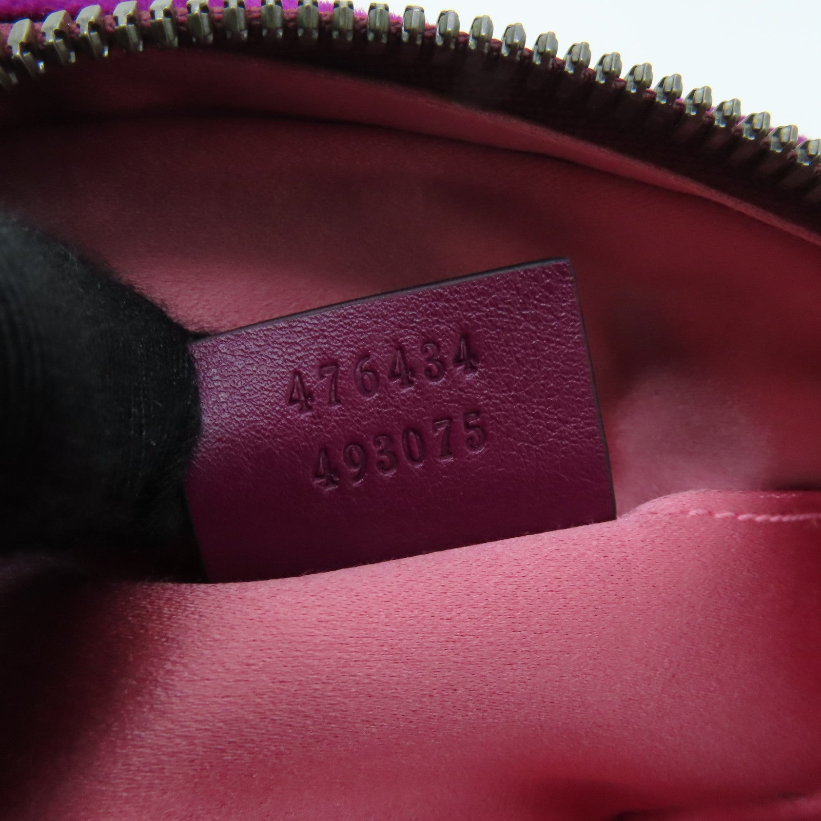 GUCCI Velvet GG Marmont Belt Bag Purple