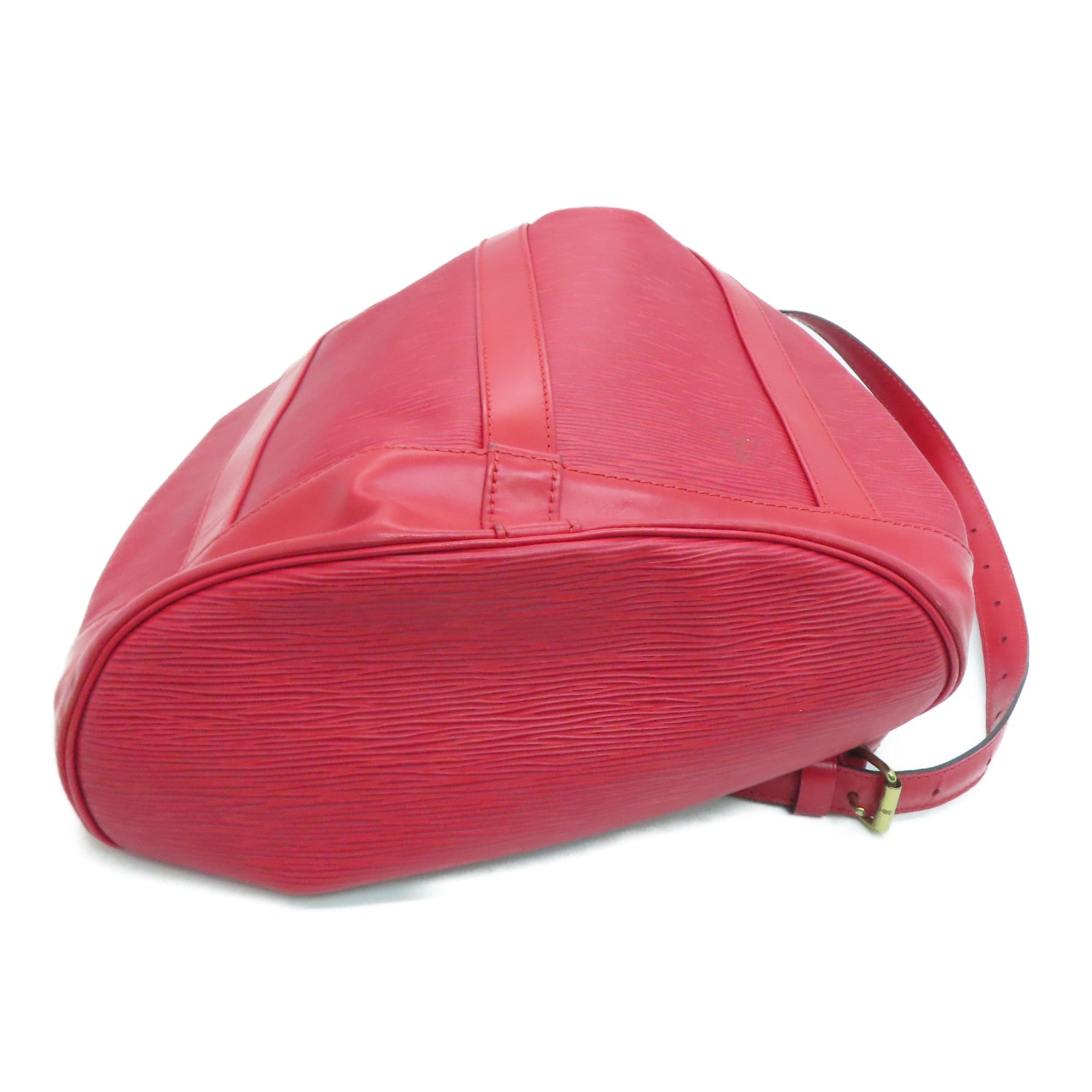 LOUIS VUITTON Epi Randene PM金扣肩背袋红色