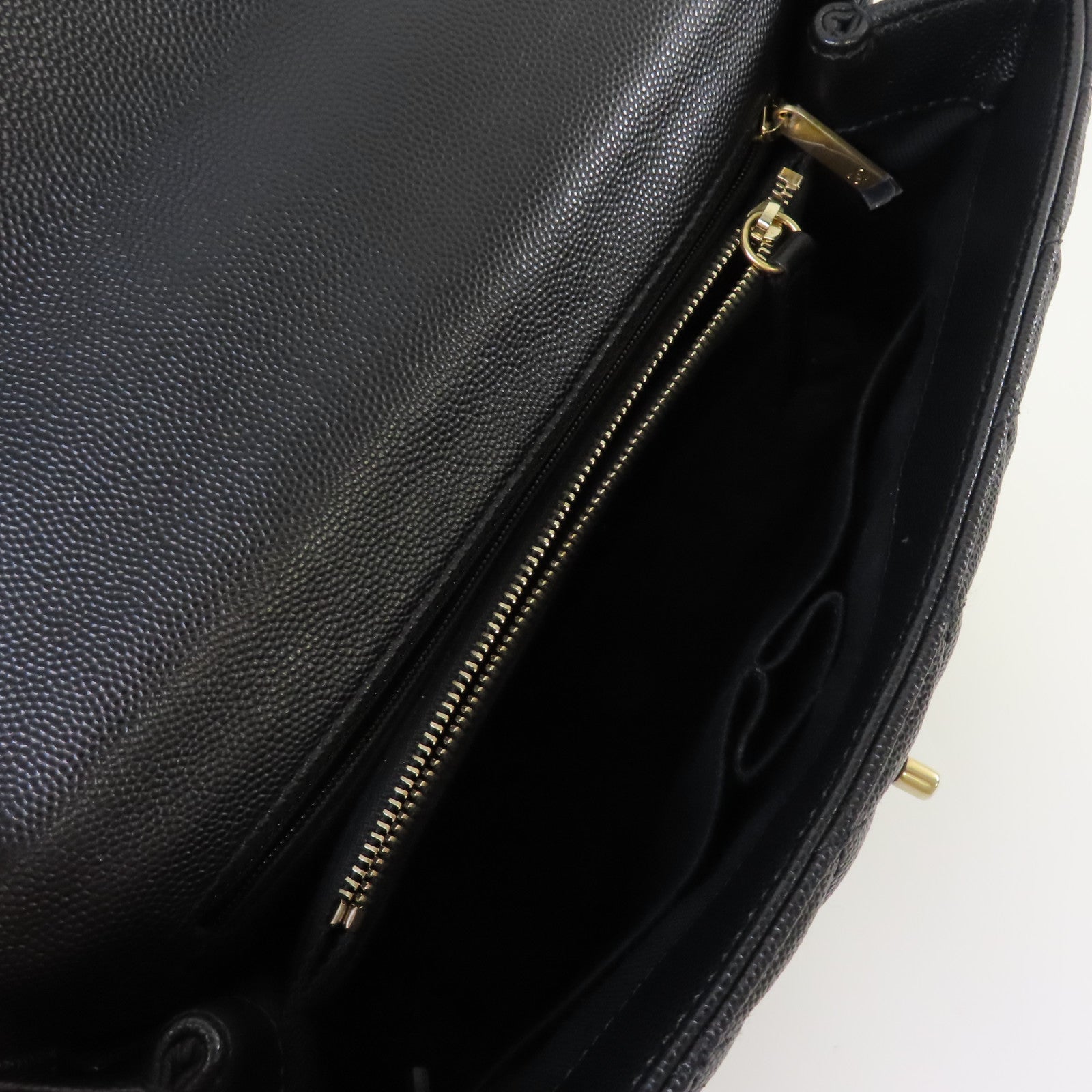 CHANEL Caviar皮革/Lizard皮革2Way Chain Shoulder Bag金扣手挽肩背兩用袋黑色