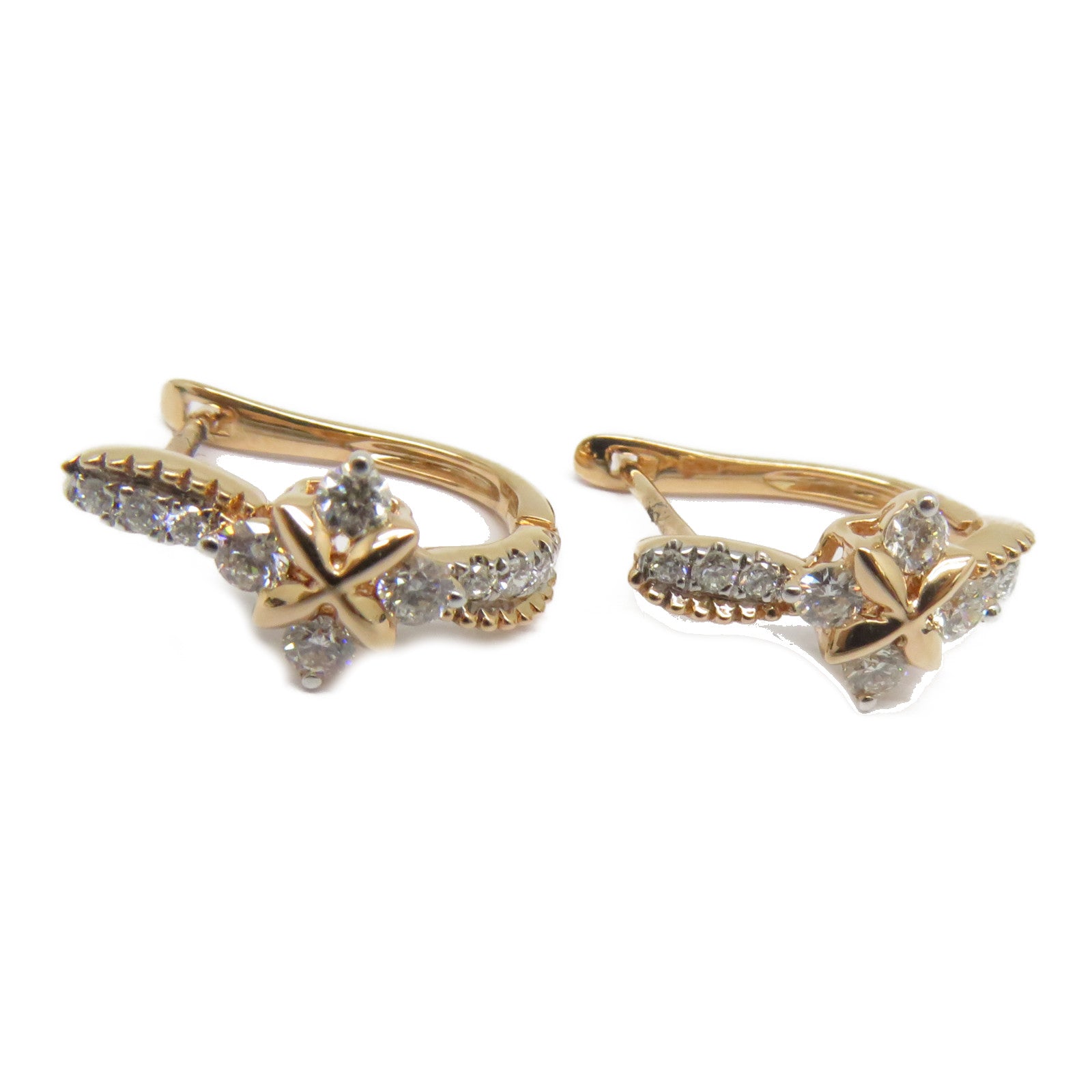 JEWELRY 【激減優惠】18K玫瑰金Dimond Earrings 0.421ct鑽石耳環