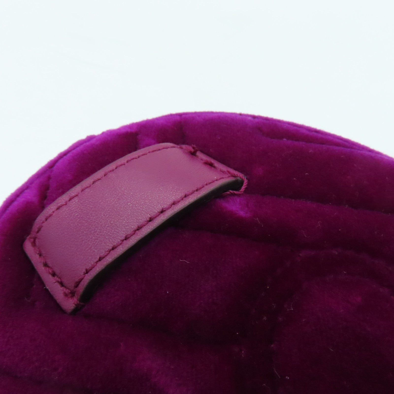GUCCI Velvet GG Marmont Belt Bag Purple