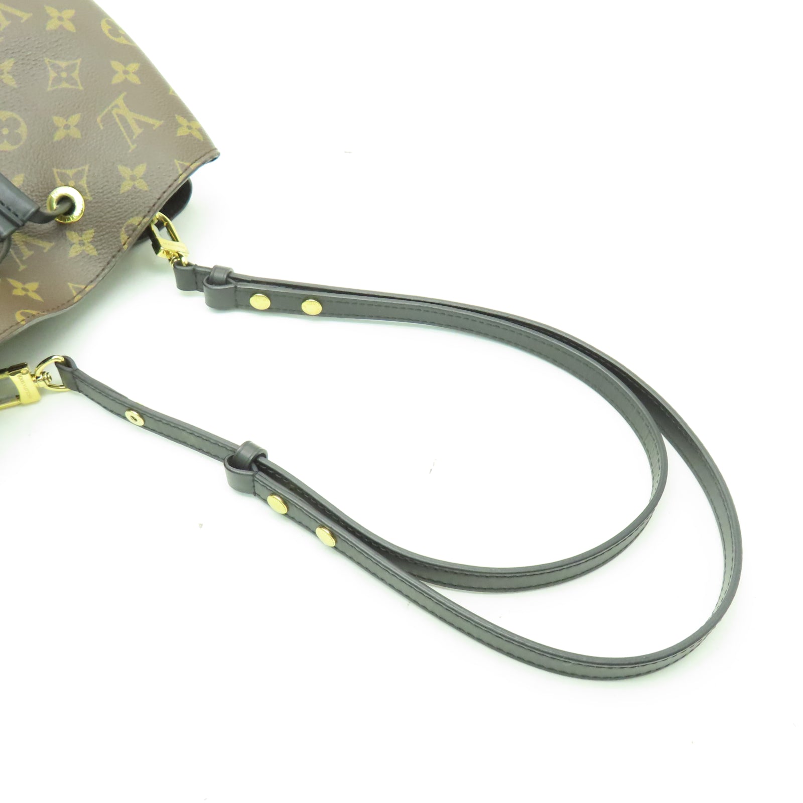 LOUIS VUITTON Monogram NeoNoe MM金扣肩背袋啡色