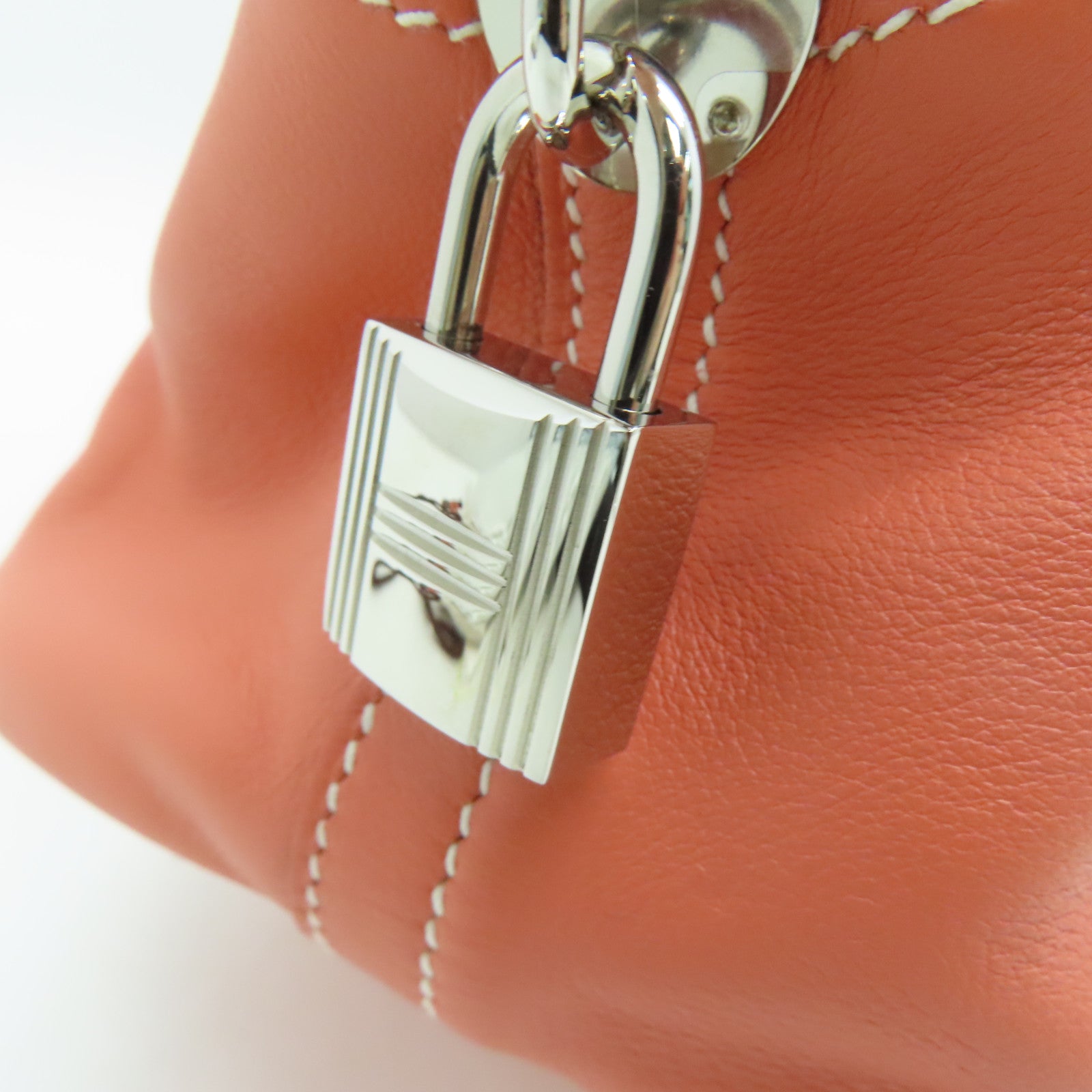 HERMES Swift Bolide Relax 35 silver buckle handle bag Crevette