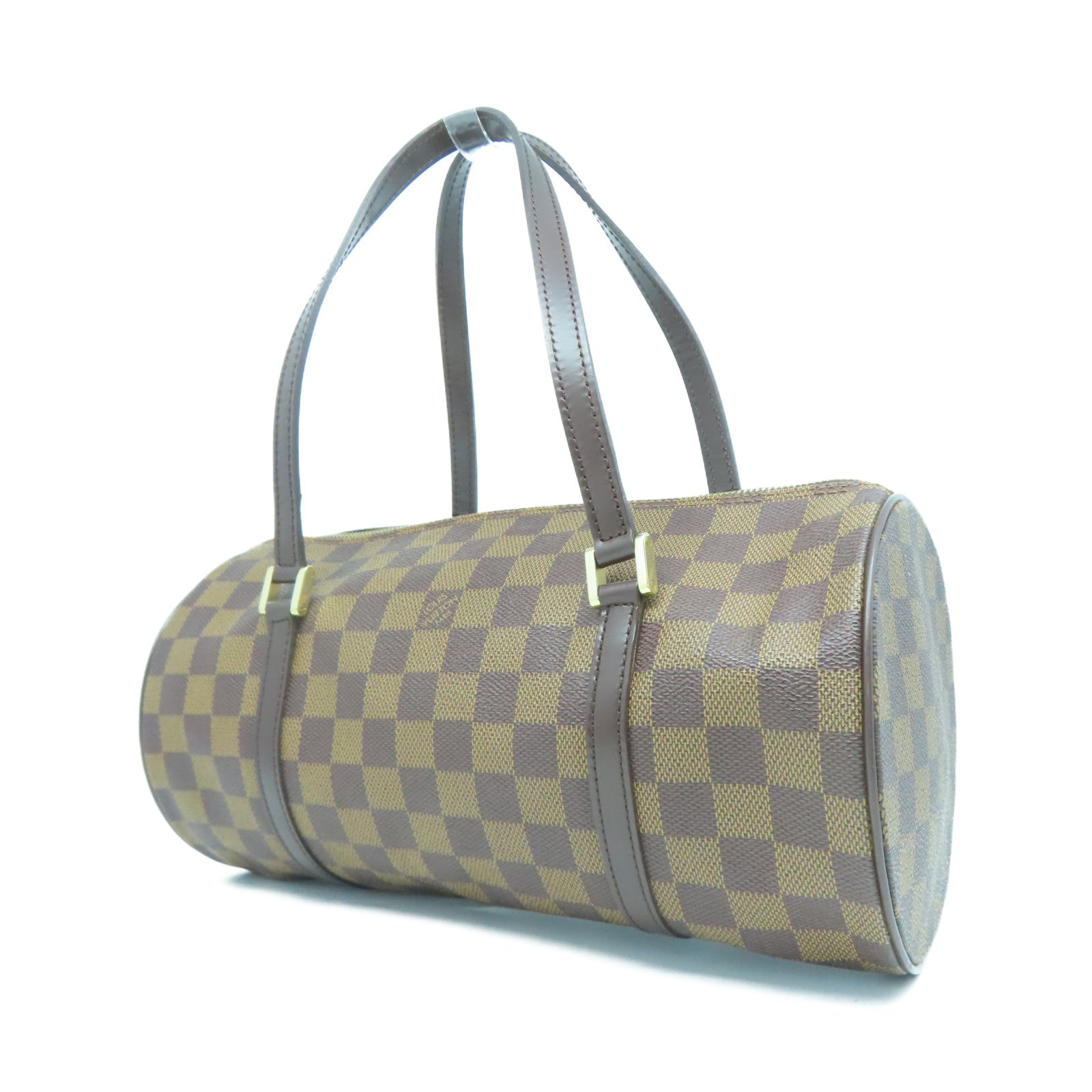 LOUIS VUITTON Damier Papillon GM金扣手挽袋啡色