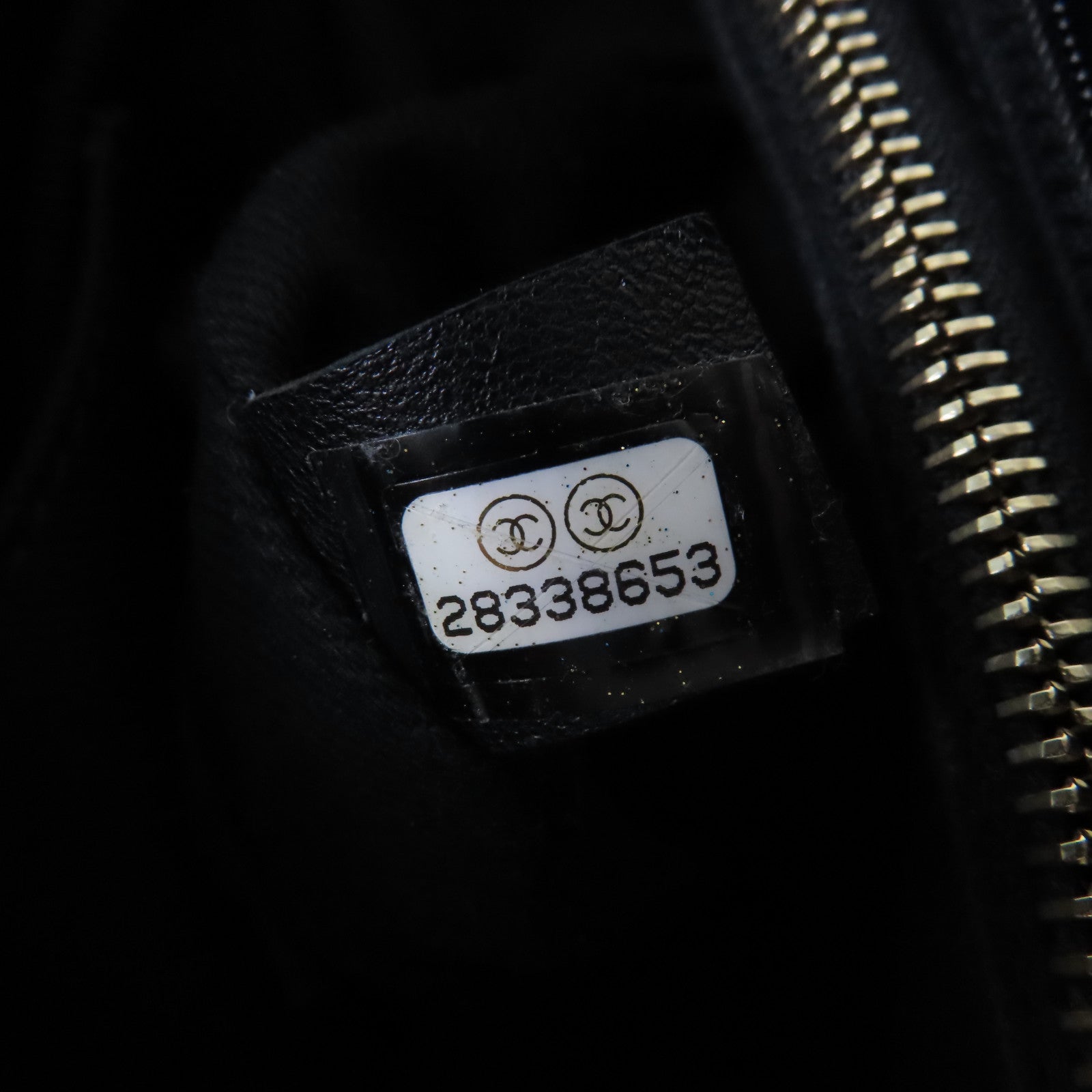 CHANEL Caviar皮革/Lizard皮革2Way Chain Shoulder Bag金扣手挽肩背兩用袋黑色