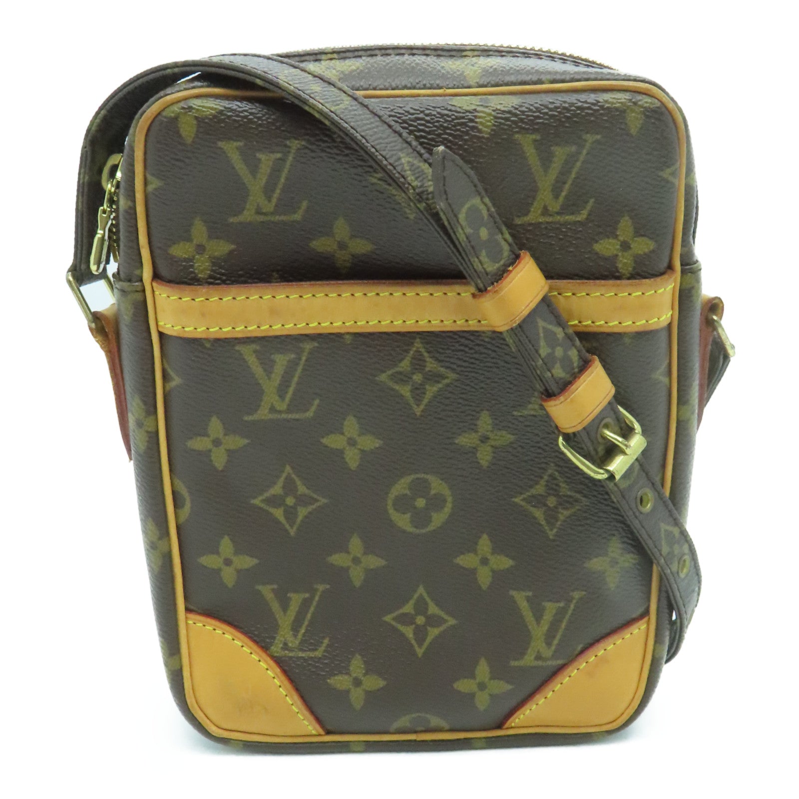 LOUIS VUITTON Monogram Danube Shoulder Bag金扣肩背袋啡色