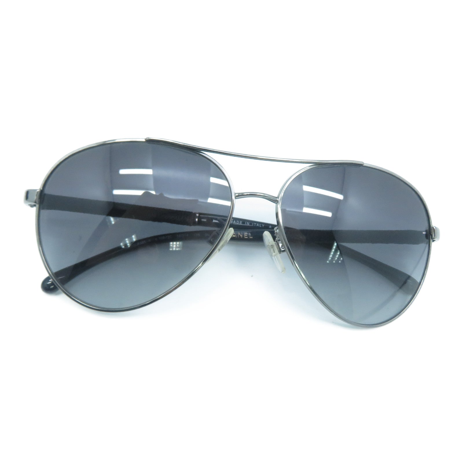 CHANEL PVC/金屬Sunglasses太陽眼鏡黑色