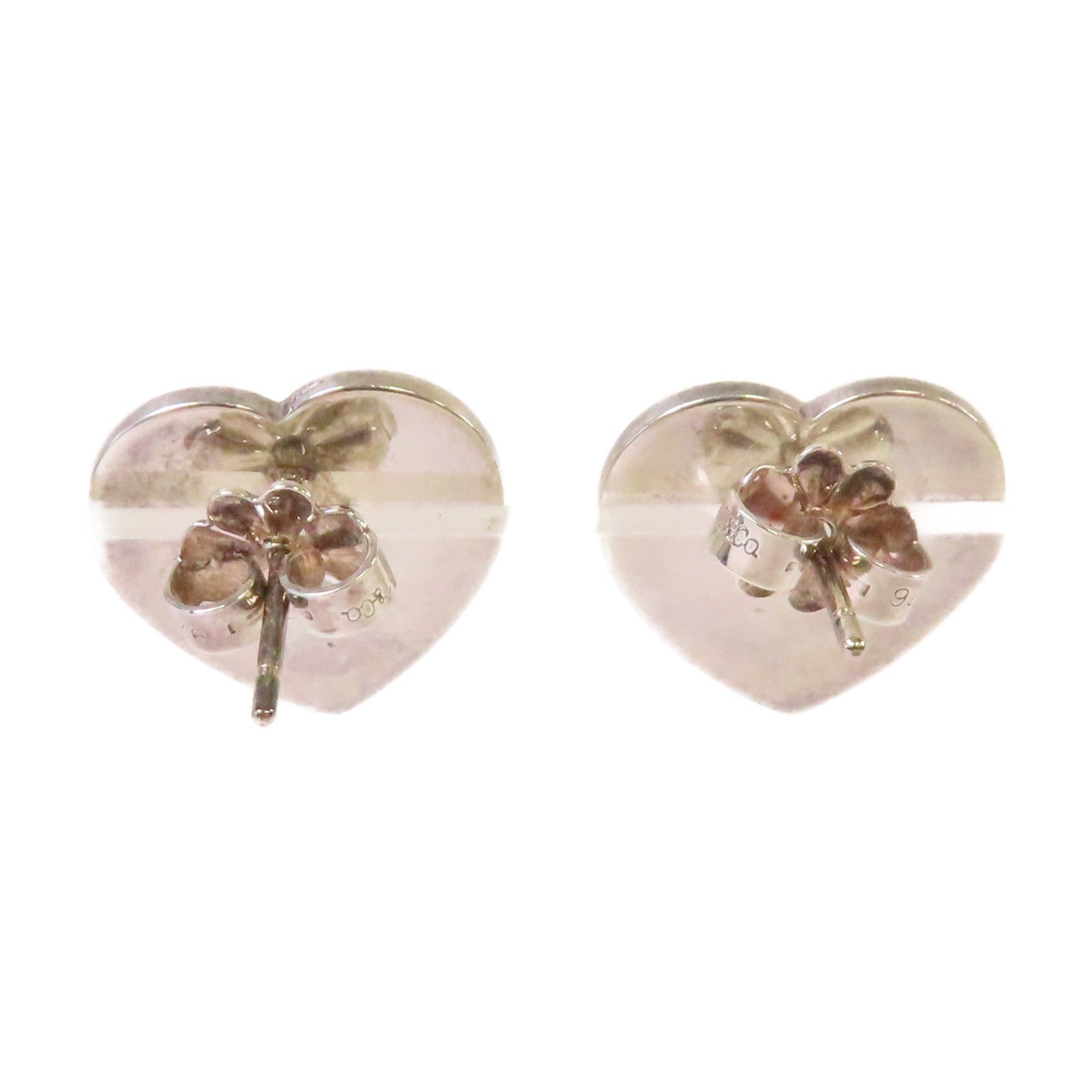 TIFFANY＆CO 925純銀Return to Tiffany Heart Tag Stud Earrings耳環
