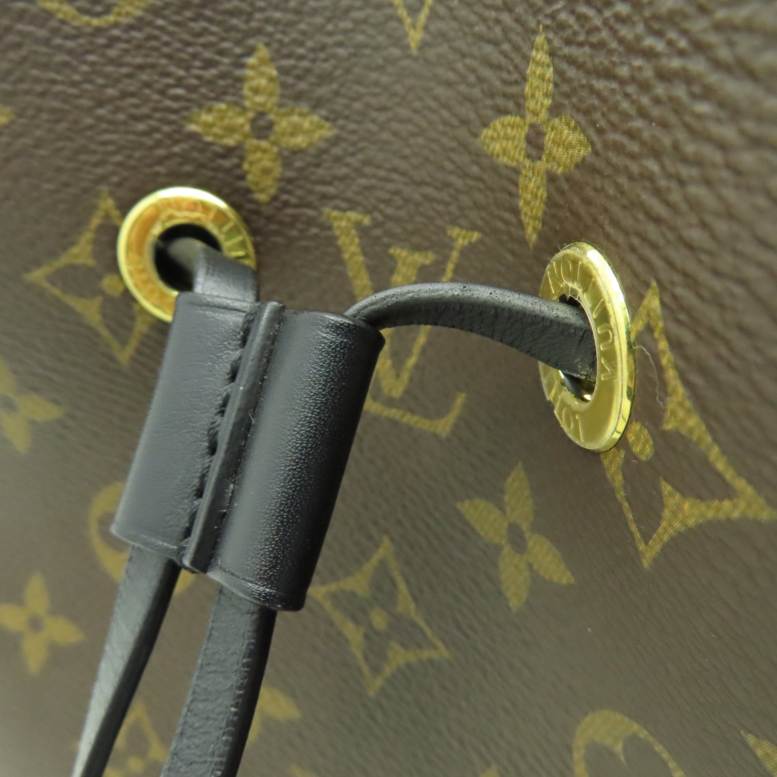 LOUIS VUITTON Monogram NeoNoe MM金扣肩背袋啡色