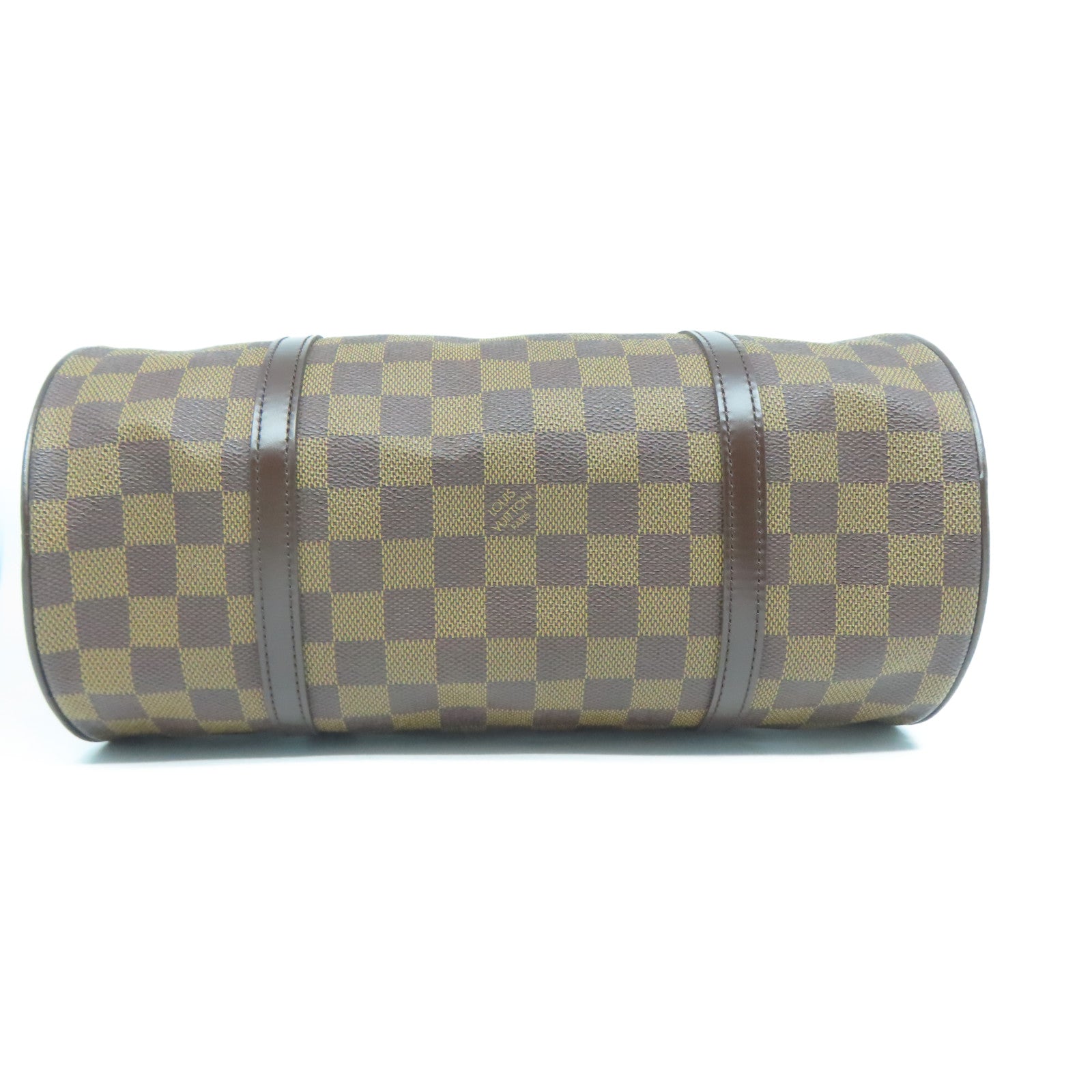LOUIS VUITTON Damier Papillon GM金扣手挽袋啡色