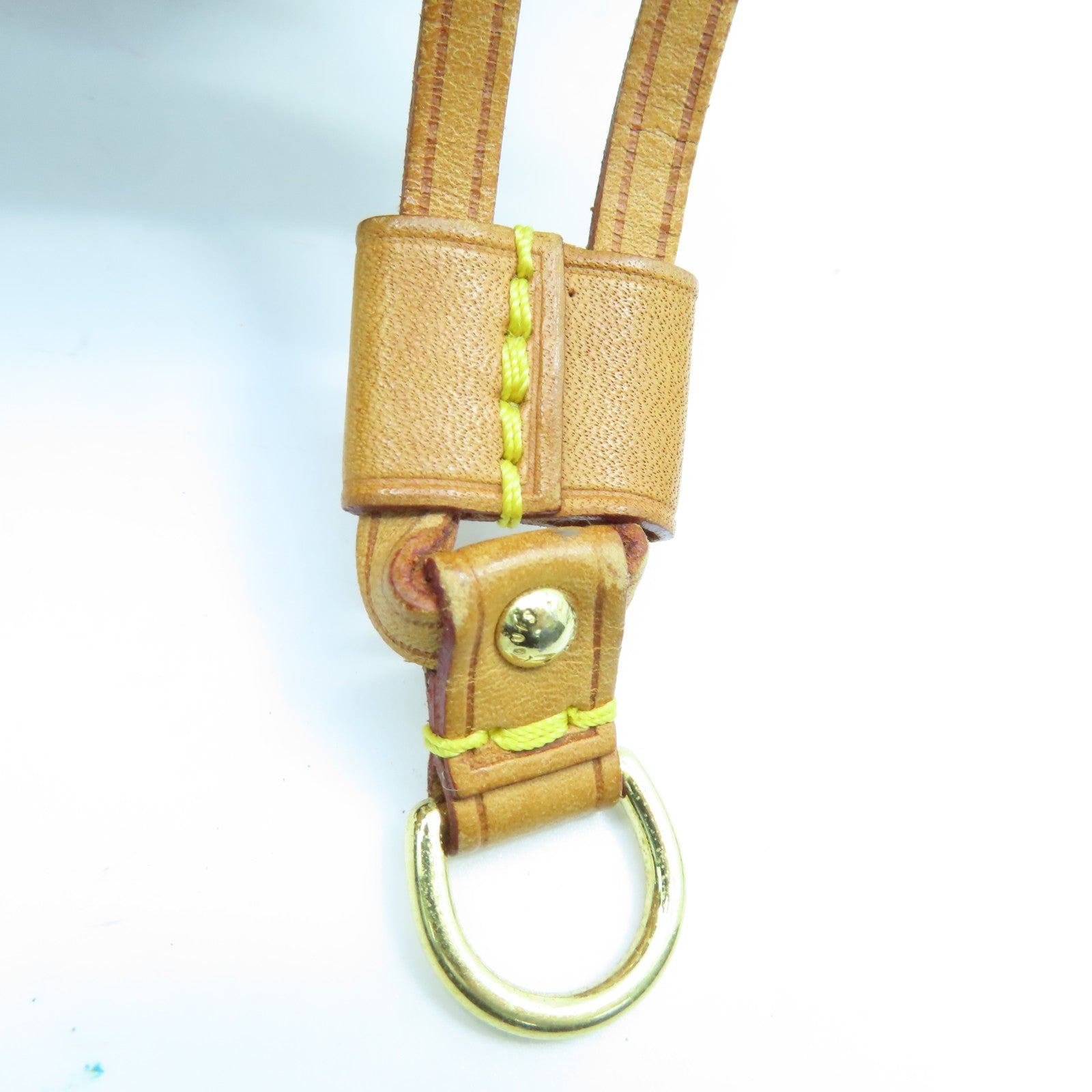 LOUIS VUITTON Monogram Neverfull MM gold buckle handle bag brown