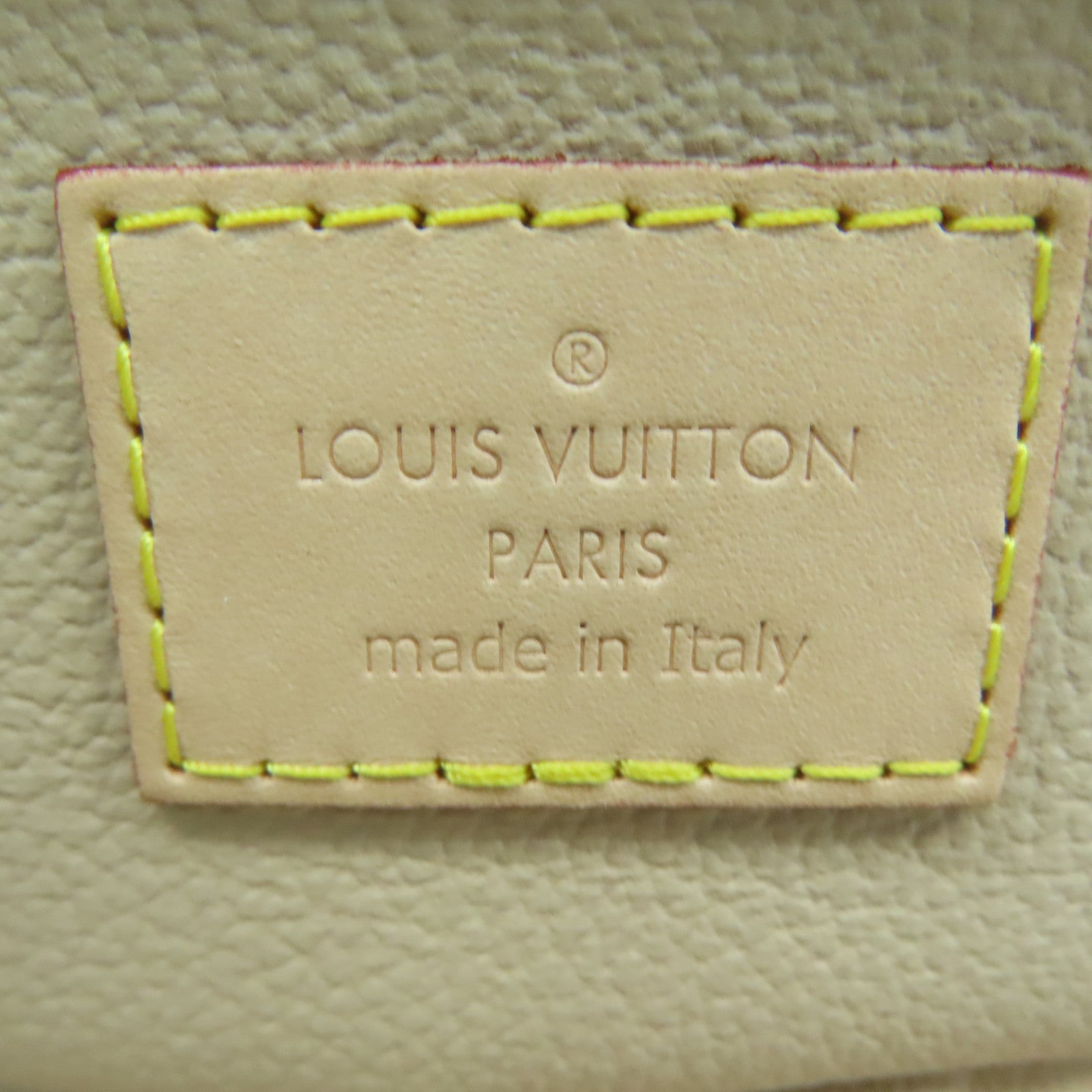 LOUIS VUITTON Monogram Nice Nano gold buckle handle bag brown