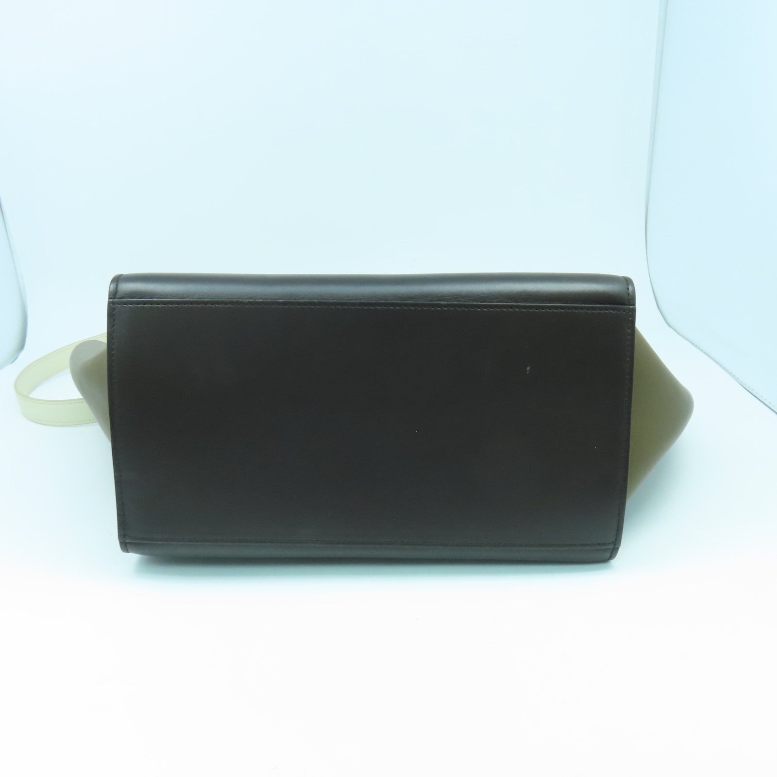 CELINE 【激減優惠】牛皮皮革Trapeze金扣手挽肩背兩用袋棕色/白色/黑色