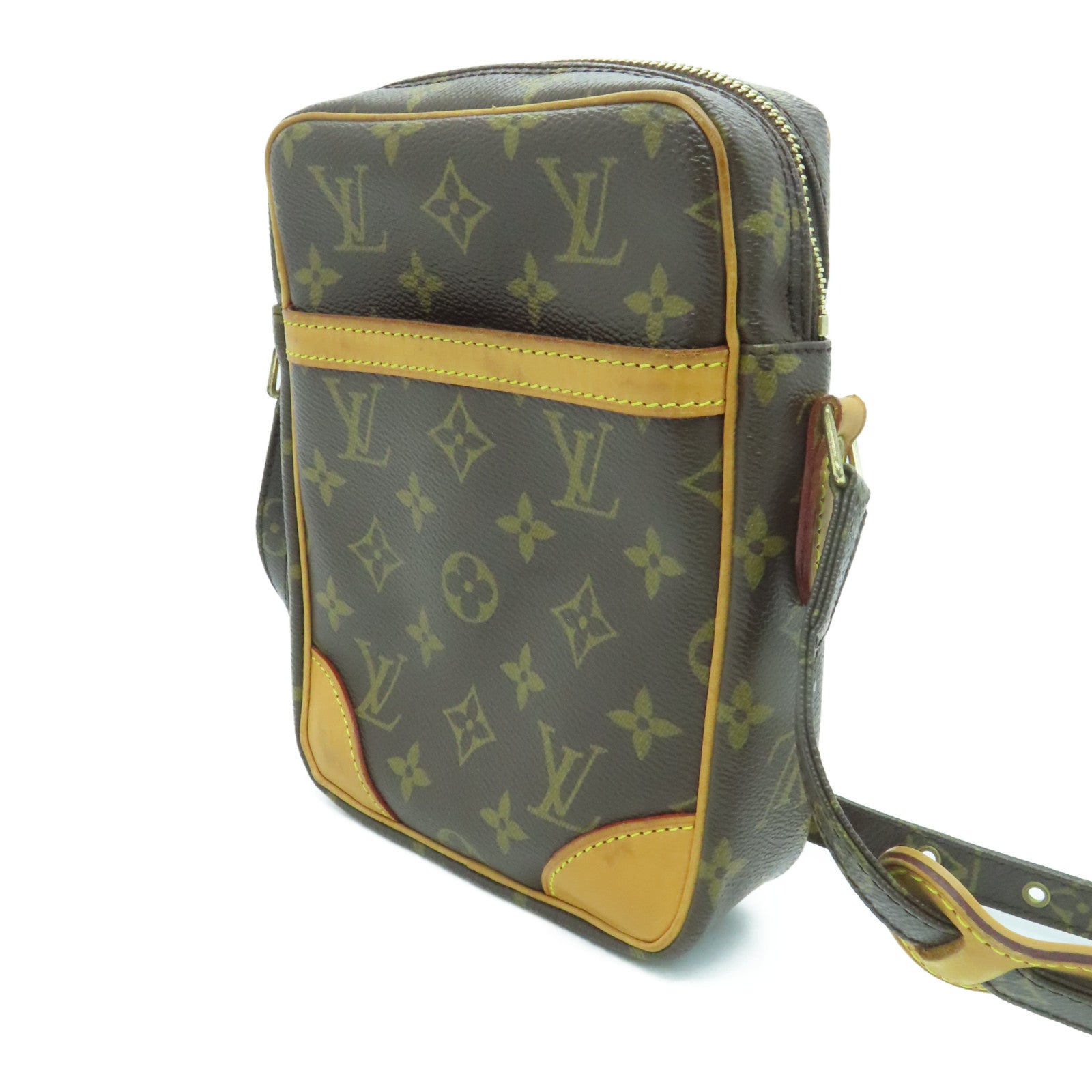 LOUIS VUITTON Monogram Danube Shoulder Bag金扣肩背袋啡色