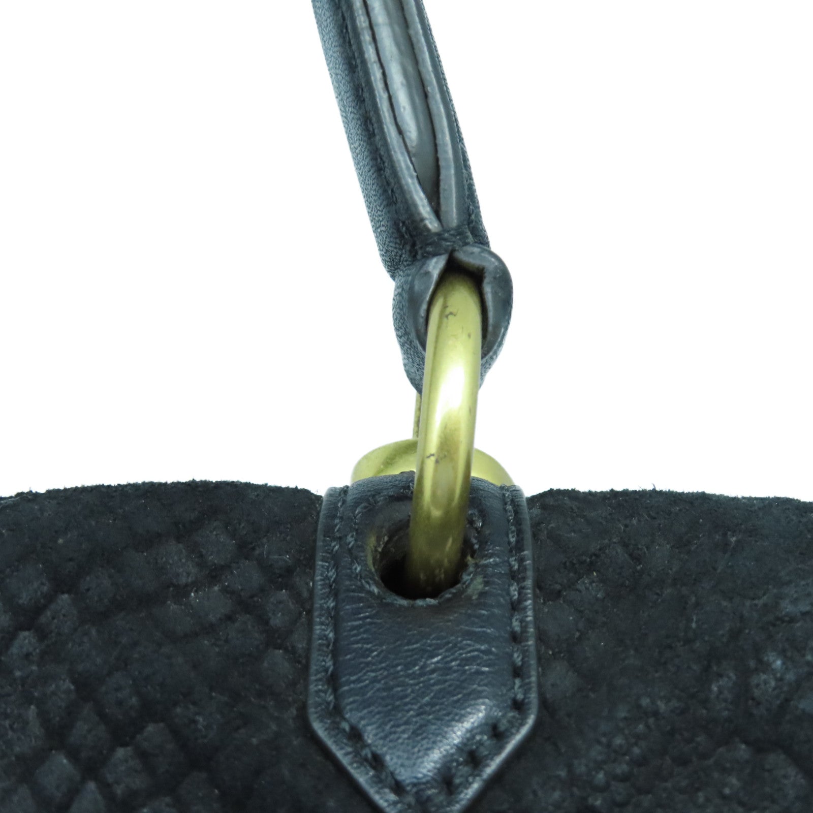 MARC BY MARC JACOBS 牛皮皮革2 Way Shoulder金扣手挽肩背兩用袋黑色