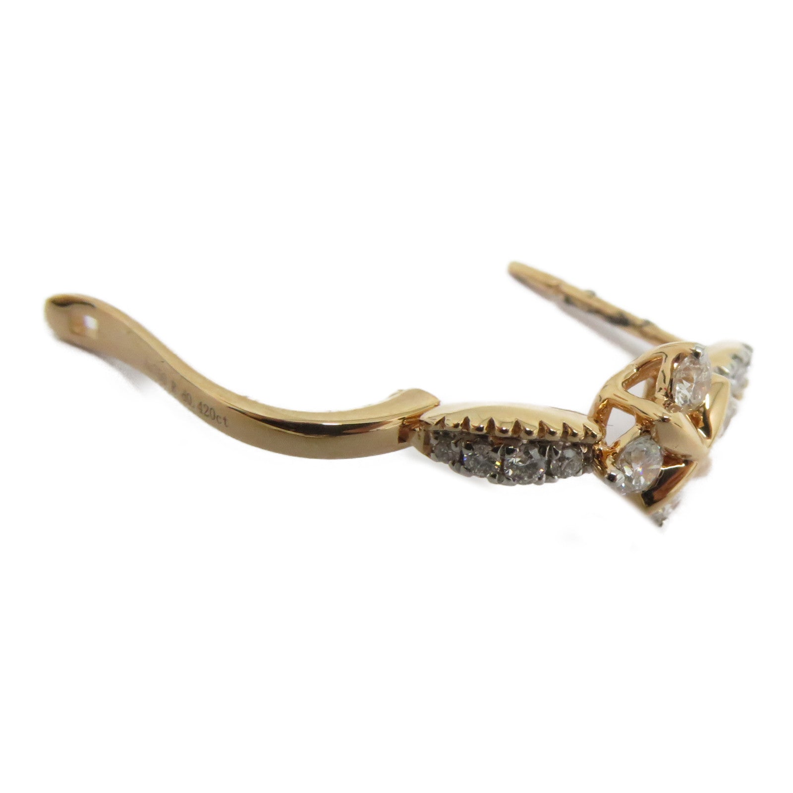 JEWELRY 【激減優惠】18K玫瑰金Dimond Earrings 0.421ct鑽石耳環