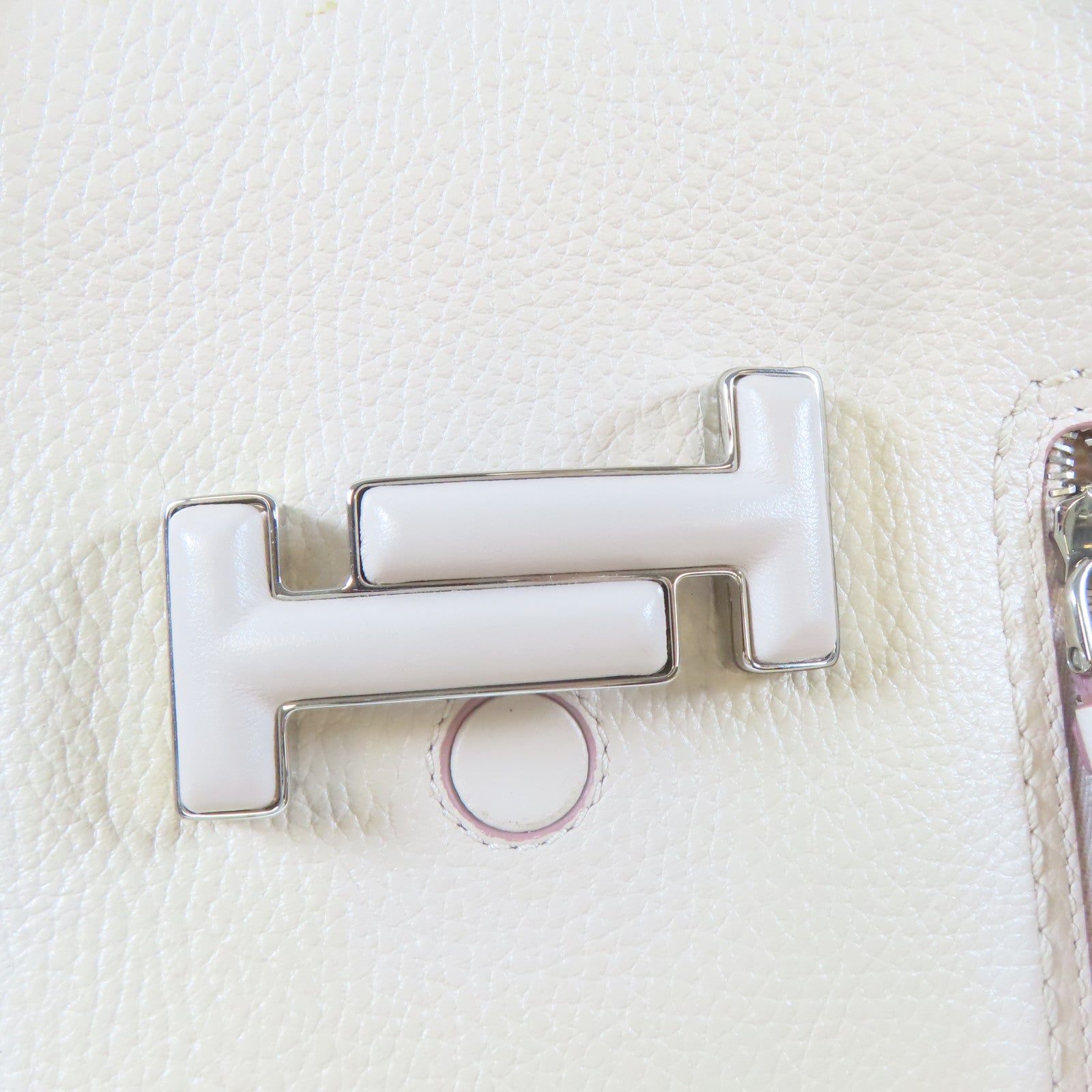 TOD’S 牛皮皮革Backpack銀扣背包米色