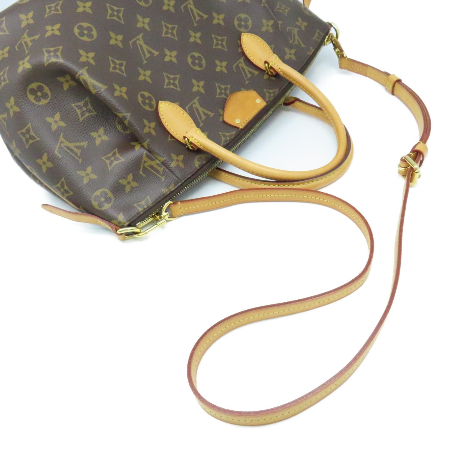 LOUIS VUITTON Monogram Turenne MM 2way Shoulder Bag手挽肩背兩用袋啡色