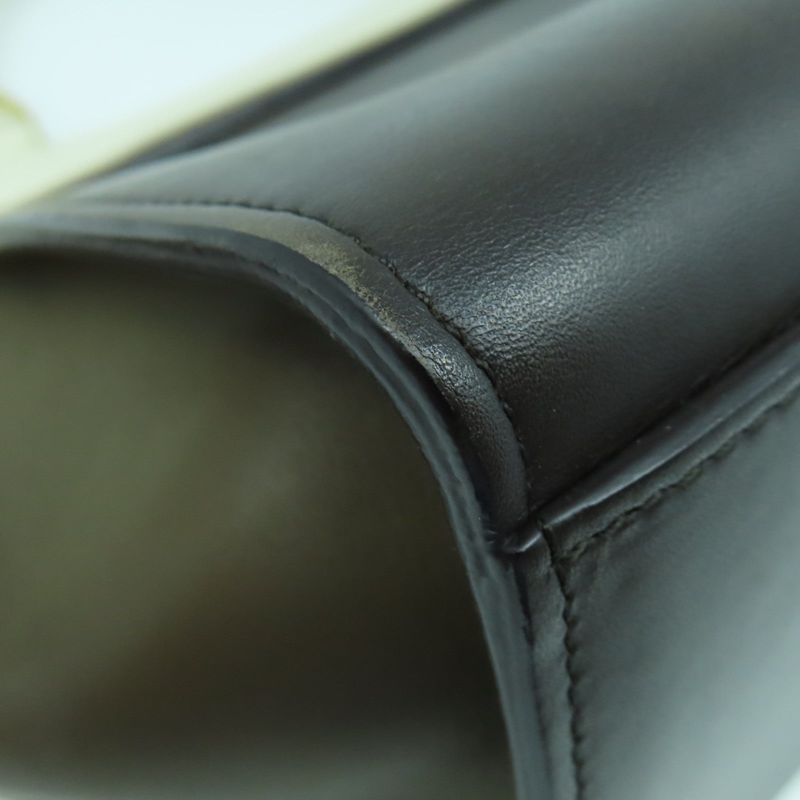 CELINE 【激減優惠】牛皮皮革Trapeze金扣手挽肩背兩用袋棕色/白色/黑色