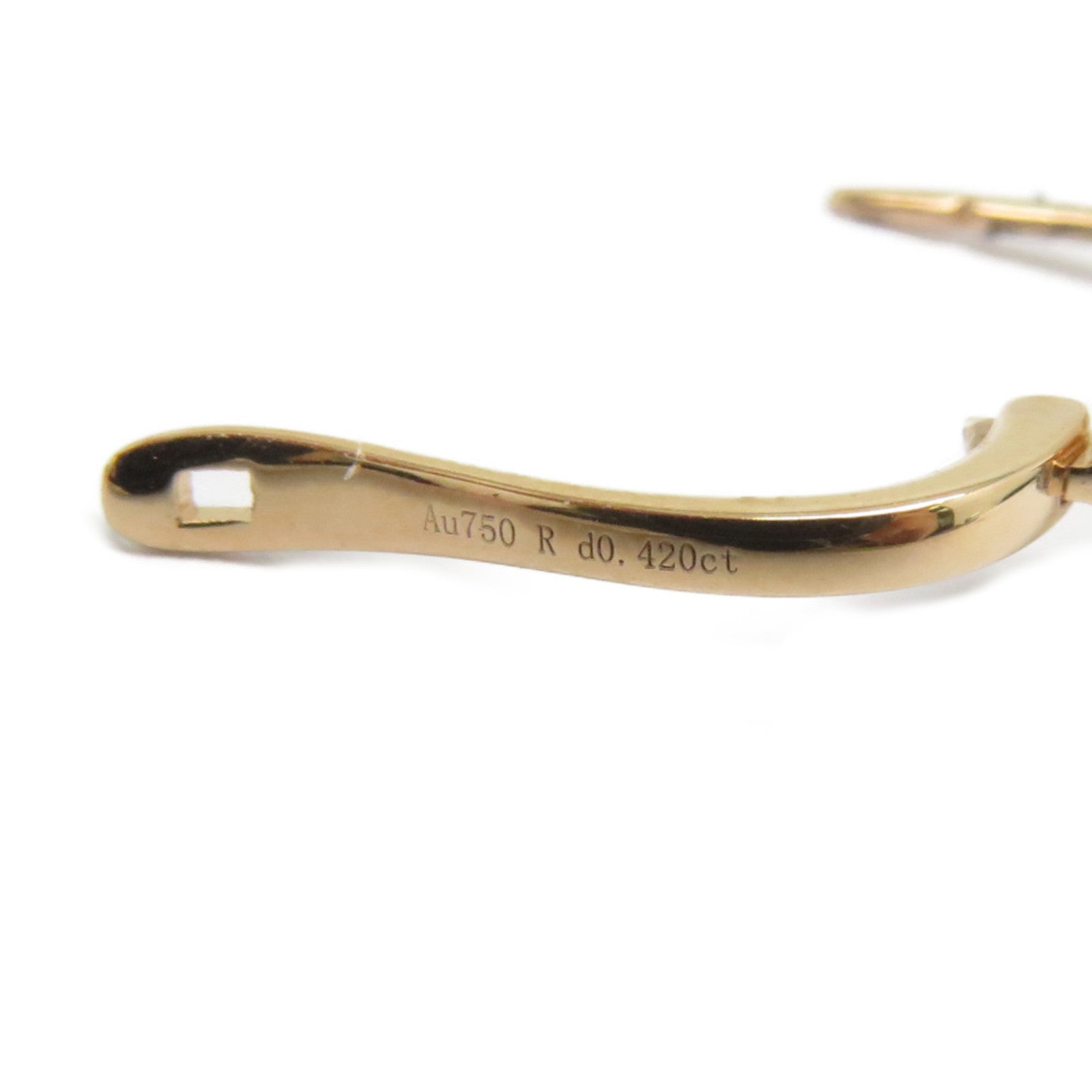 JEWELRY 【激減優惠】18K玫瑰金Dimond Earrings 0.421ct鑽石耳環