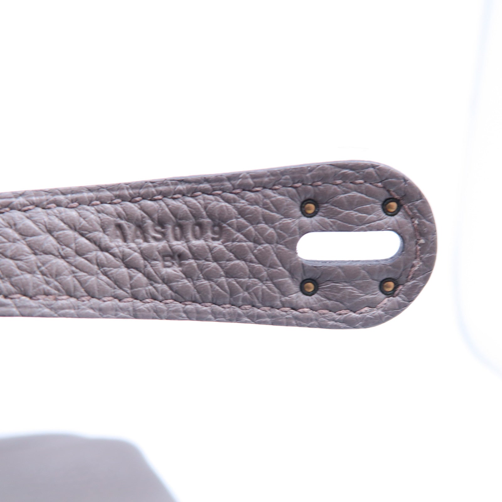 HERMES Taurillon Clemence皮革Lindy 30金扣手挽肩背兩用袋錫器灰色