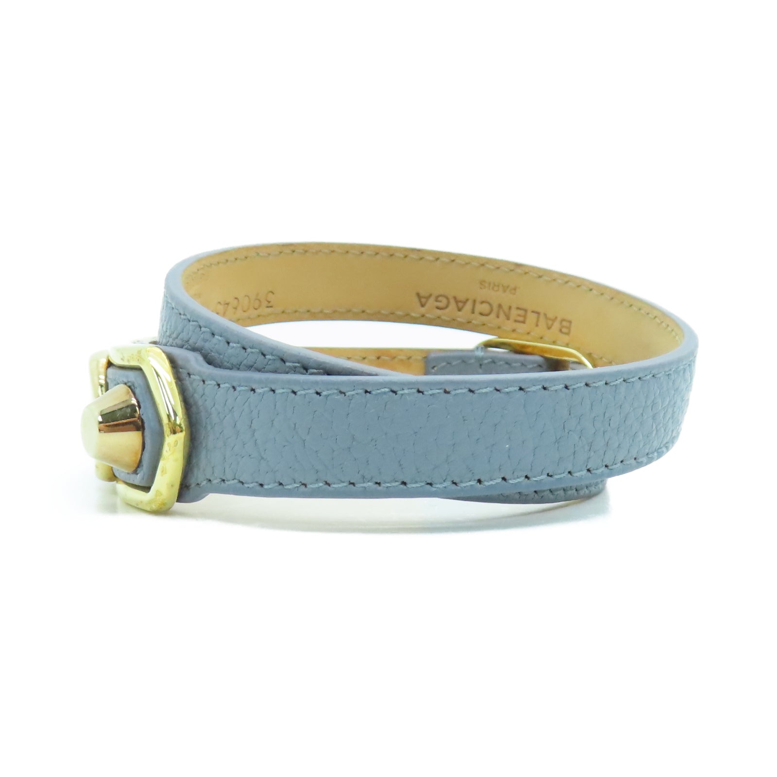 BALENCIAGA 羊皮皮革Bracelet手带灰色