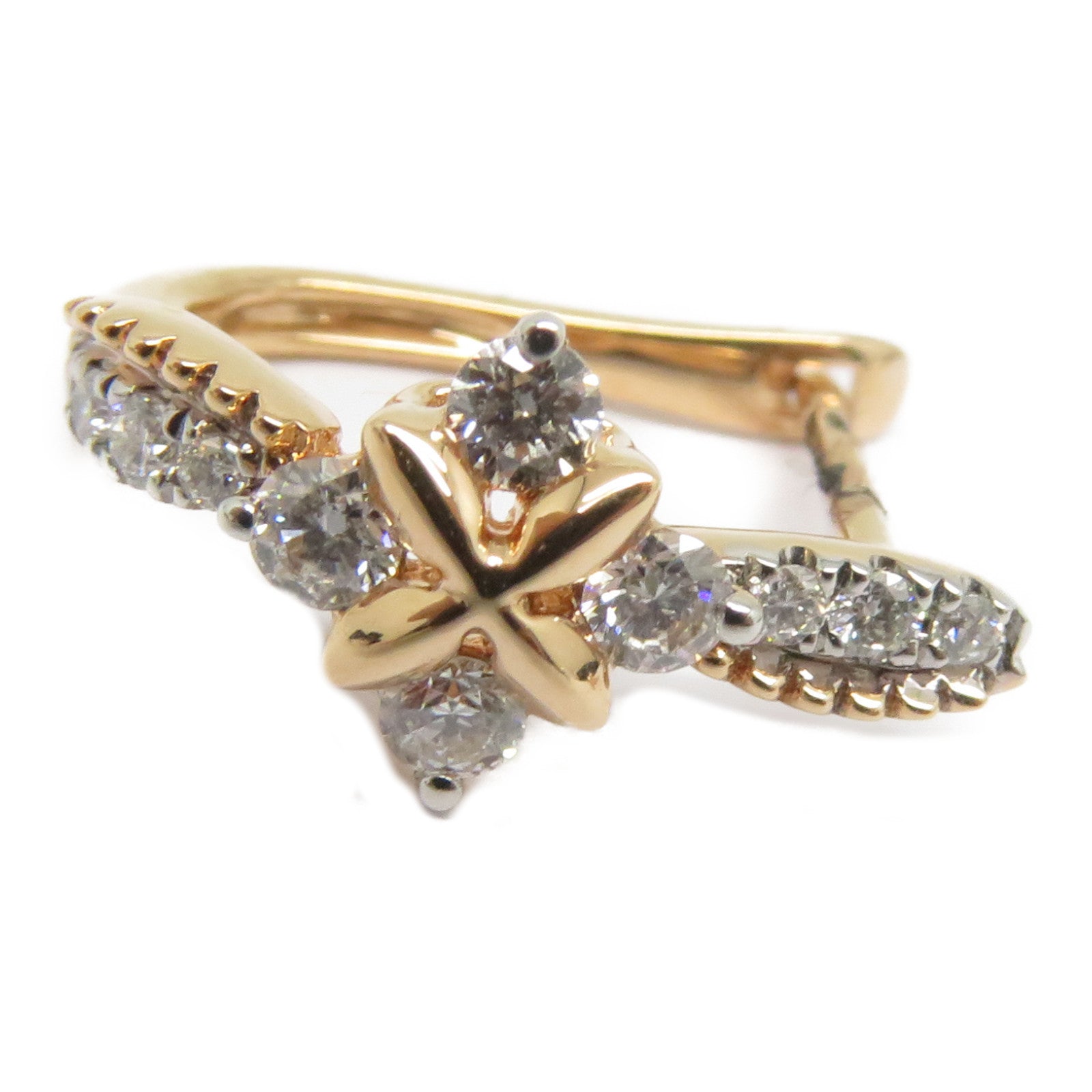 JEWELRY 【激減優惠】18K玫瑰金Dimond Earrings 0.421ct鑽石耳環