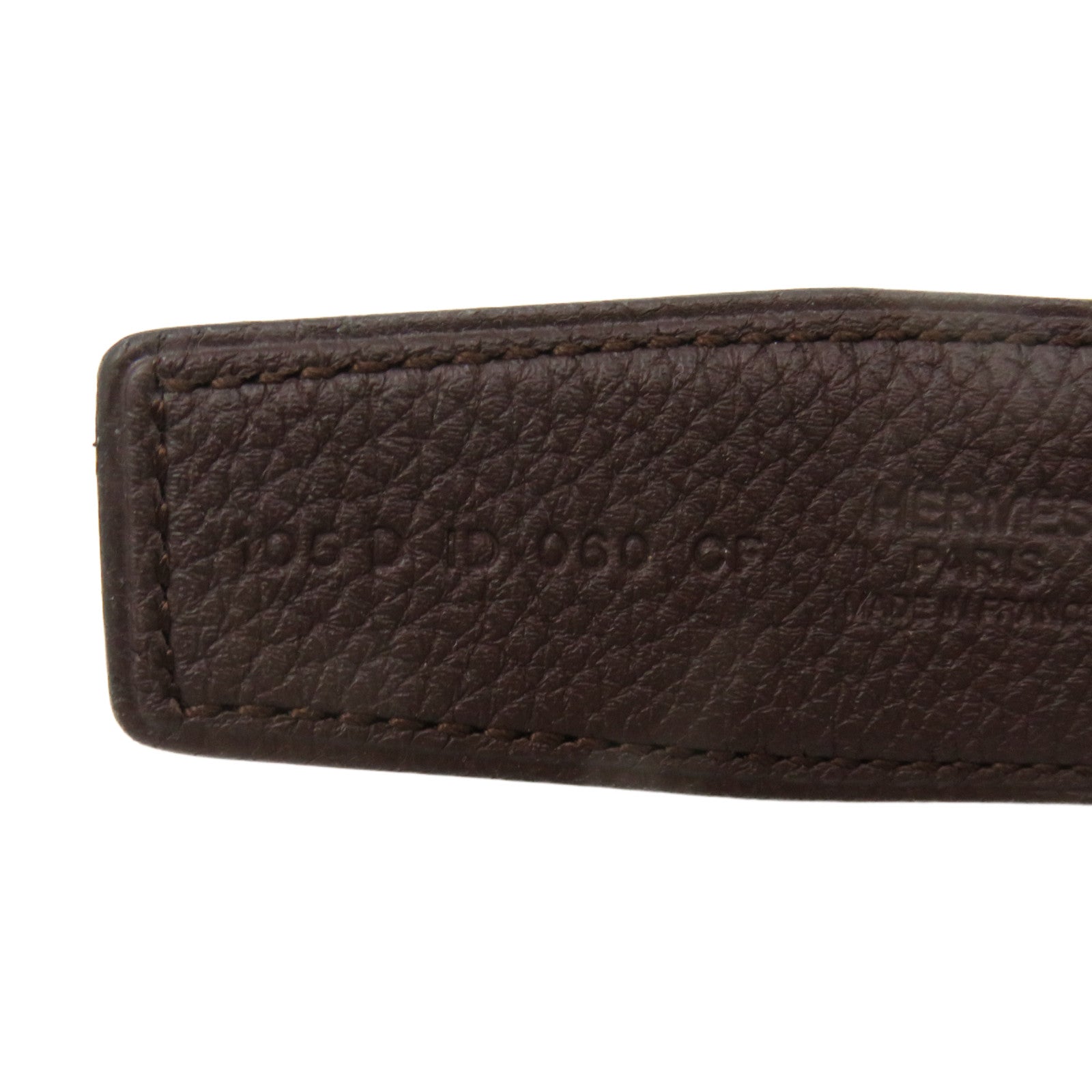 HERMES Swift皮革H Belt皮带黑色/啡色