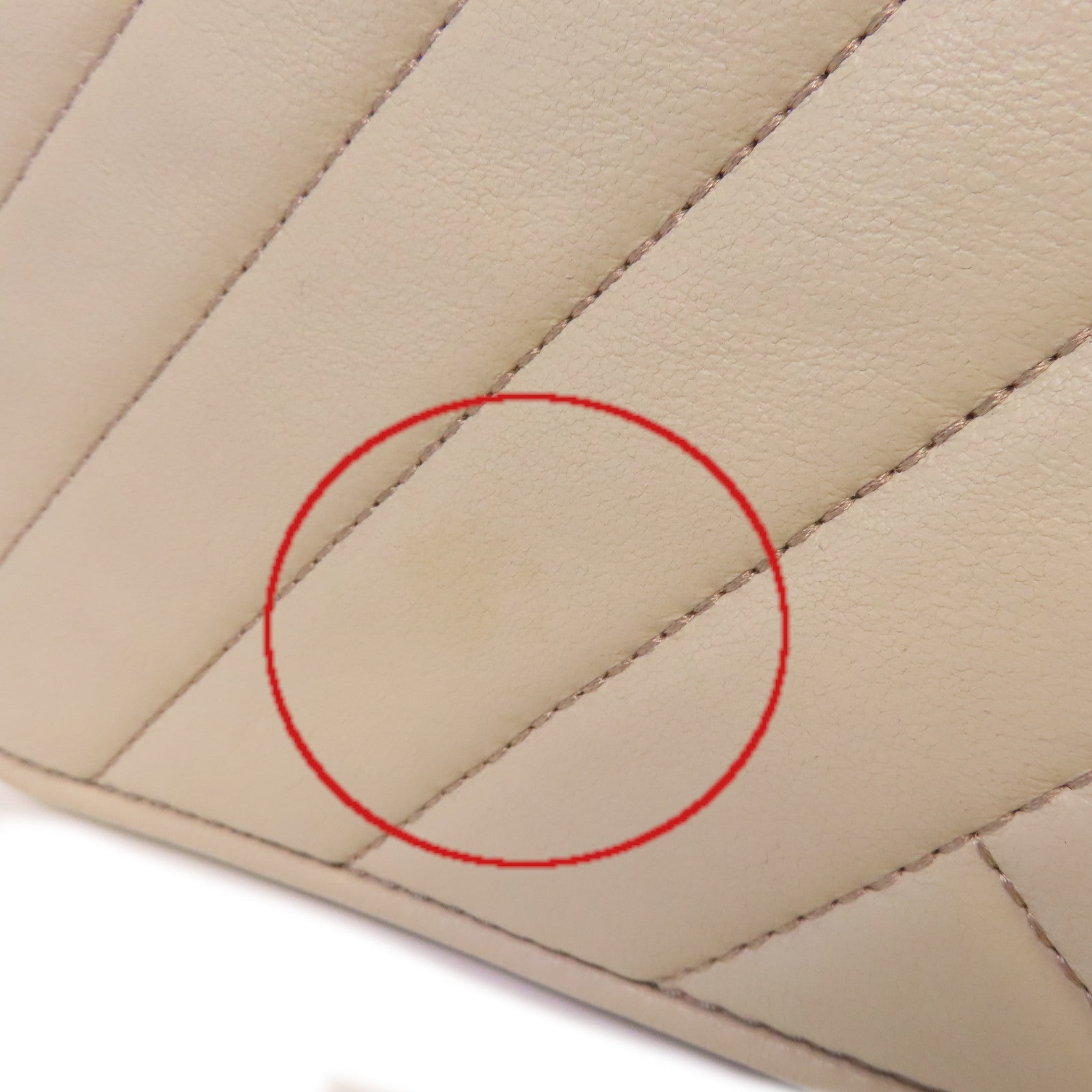 Tory Burch 牛皮皮革Chain Shoulder Bag金扣鏈帶肩背袋杏色