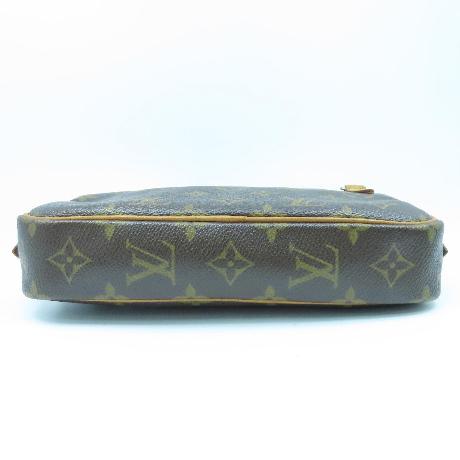 LOUIS VUITTON Monogram Pochette Marly Bandouliere金扣肩背袋啡色