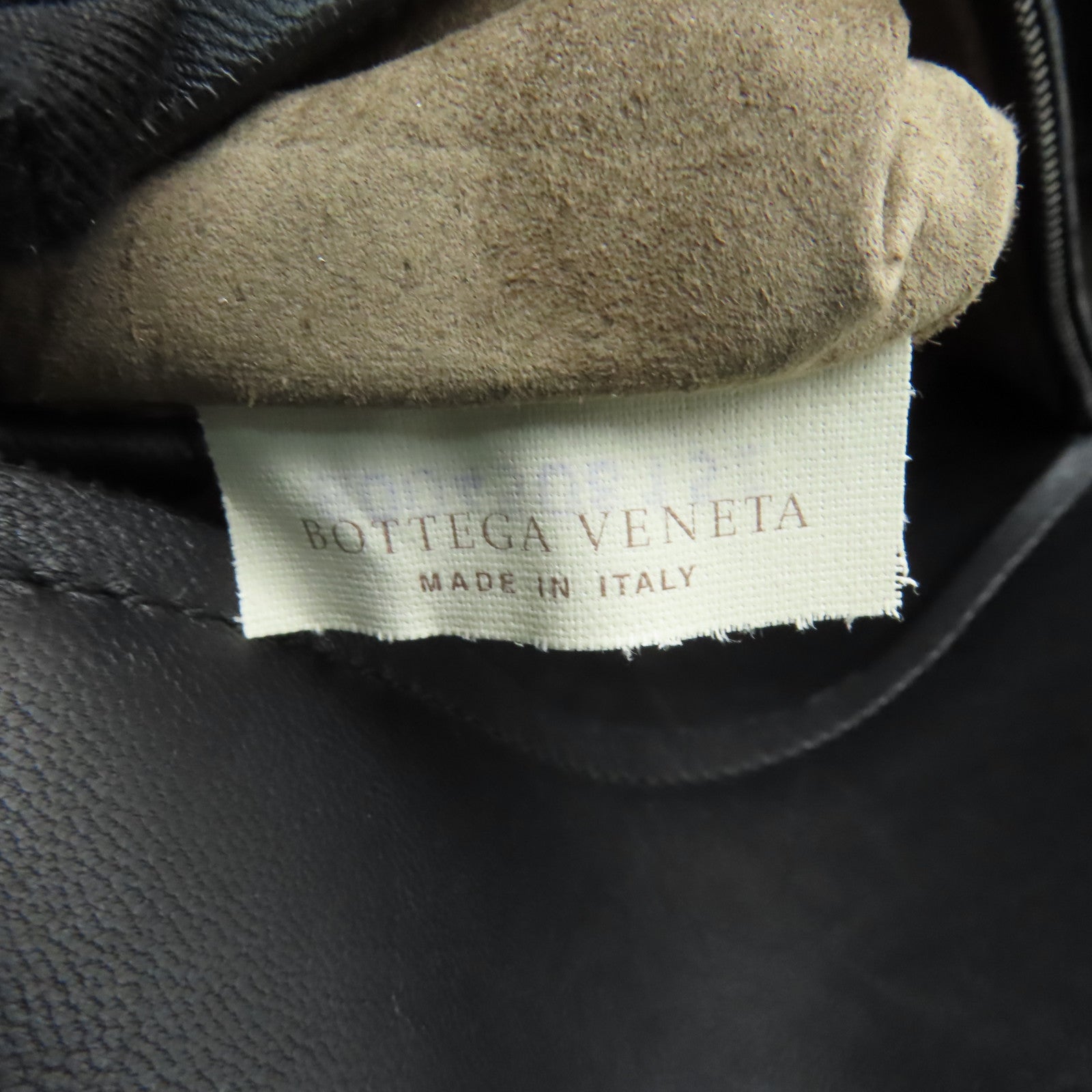 BOTTEGA VENETA 織紋皮革Handbag手挽袋黒色