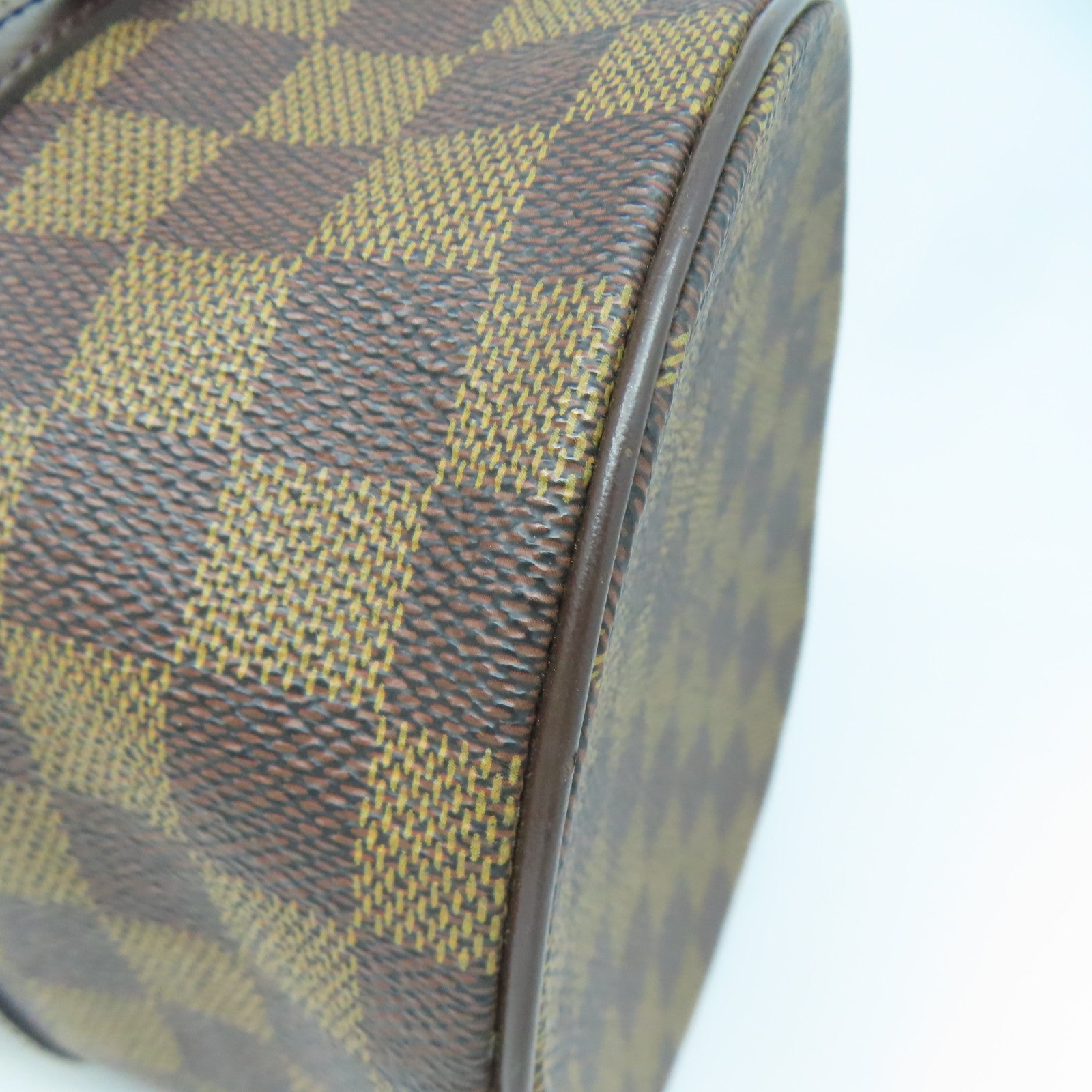 LOUIS VUITTON Damier Papillon GM金扣手挽袋啡色