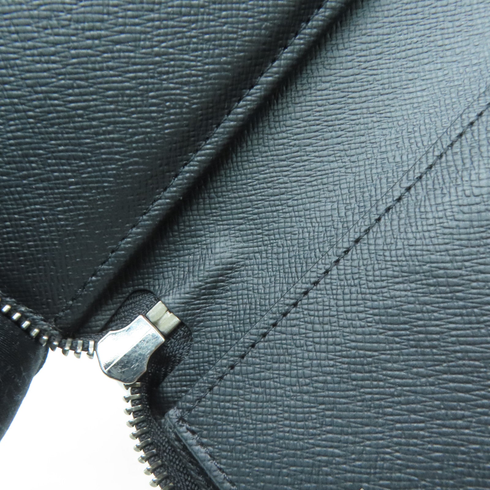 LOUIS VUITTON Monogram Eclipse Long pocketbook silver buckle long wallet black