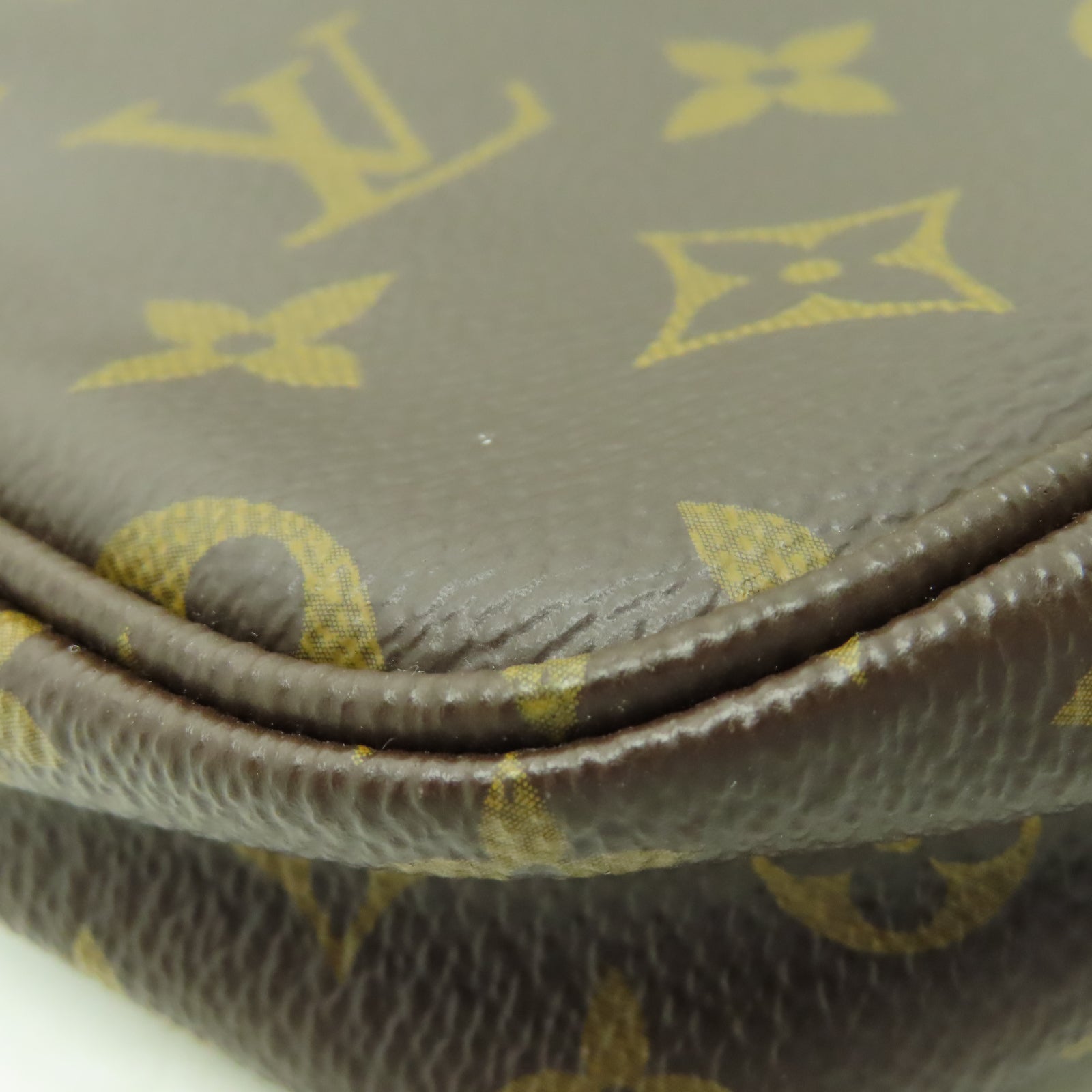 LOUIS VUITTON Monogram Multi Pochette Accessoires金扣手挽肩背兩用袋啡色